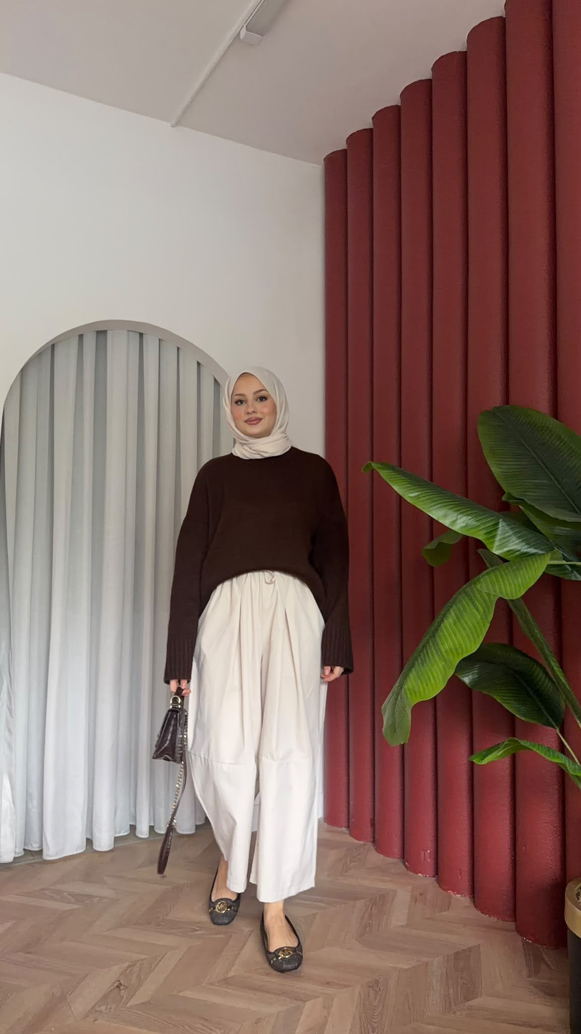 MEYSADESIGN PANTOLON Barrel Pantolon Ekru