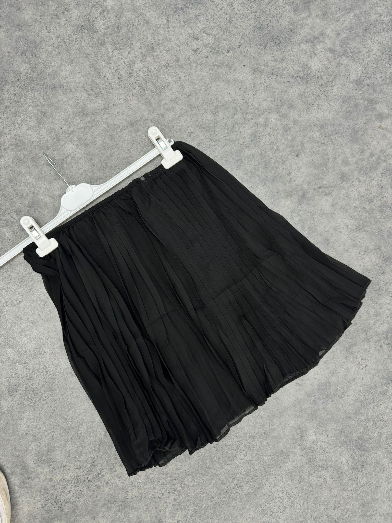 MEYSADESIGN PANTOLON Pileli İçlik Siyah