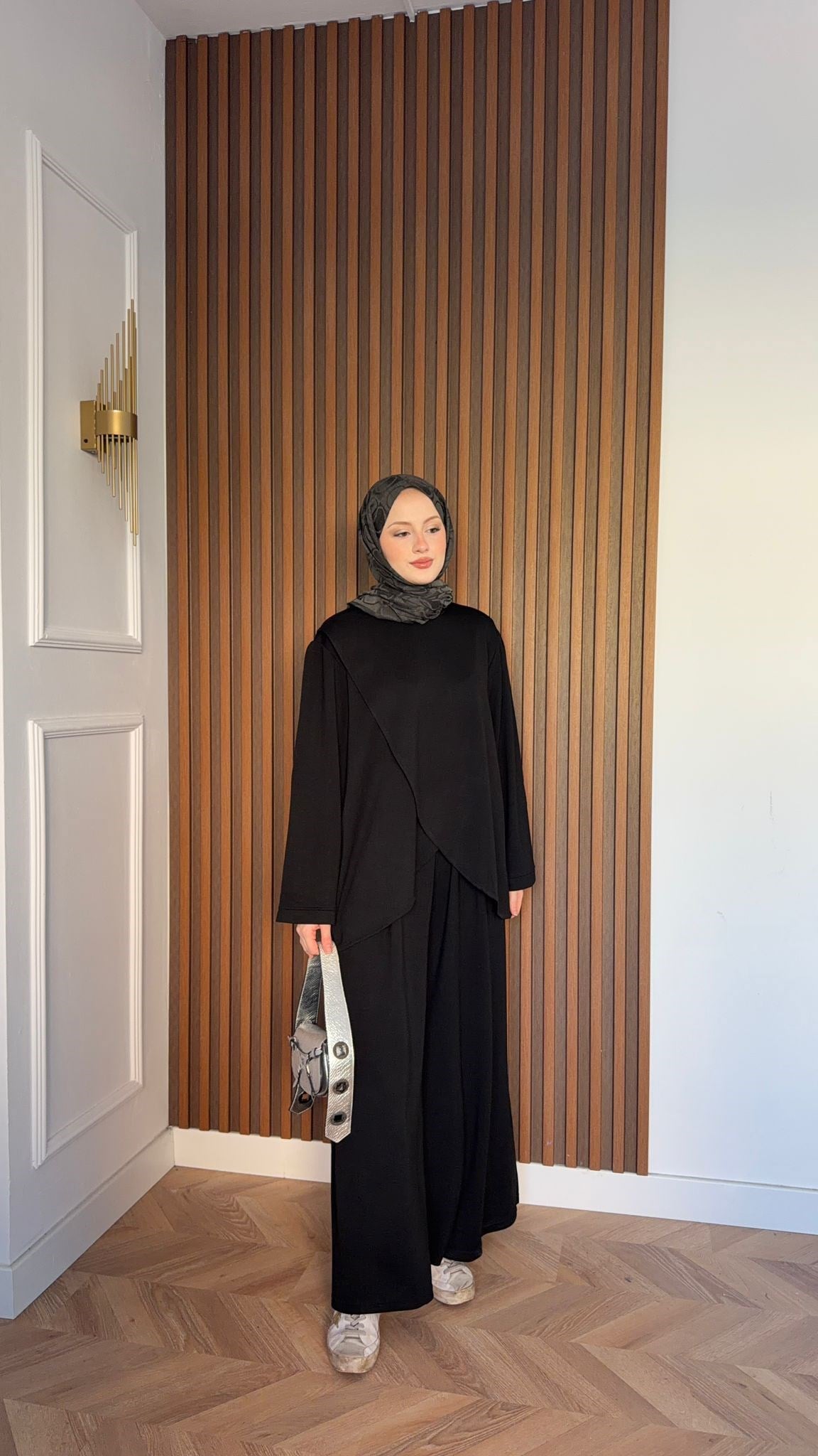 MEYSADESIGN PANTOLON TAKIM Çapraz Oysh İkili Takım Siyah