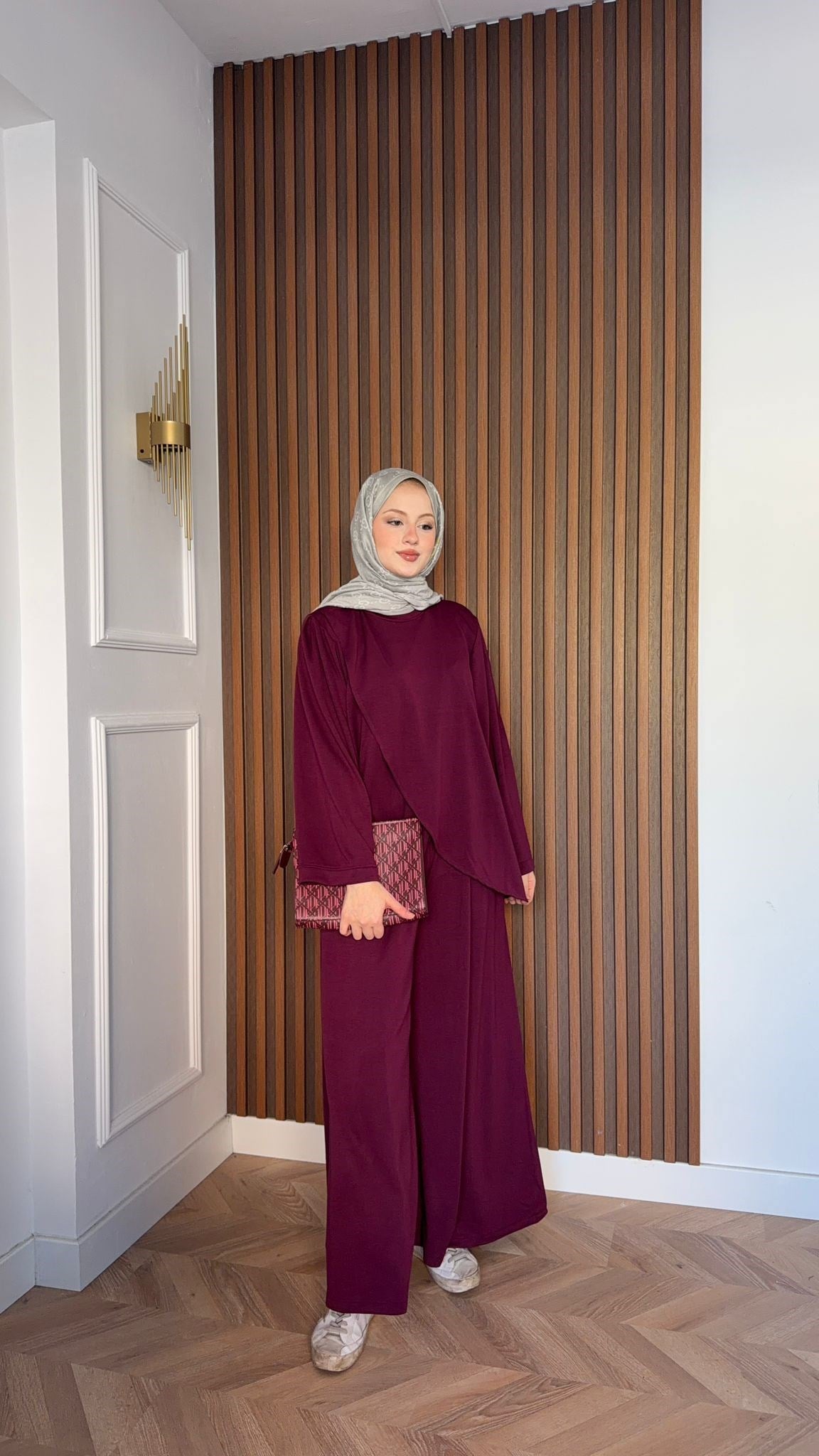 MEYSADESIGN PANTOLON TAKIM Çapraz Oysh İkili Takım Bordo