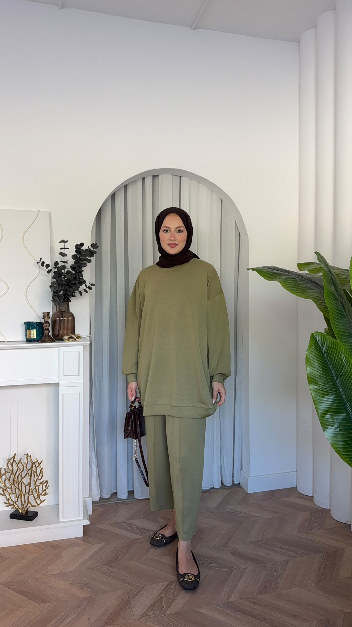 MEYSADESIGN PANTOLON TAKIM Çimalı Oysh İkili Takım Haki