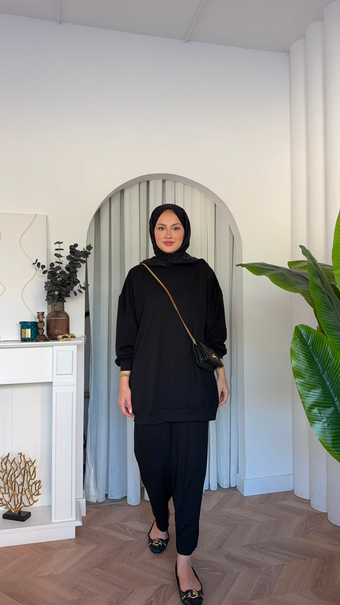 MEYSADESIGN PANTOLON TAKIM Çimalı Oysh İkili Takım Siyah
