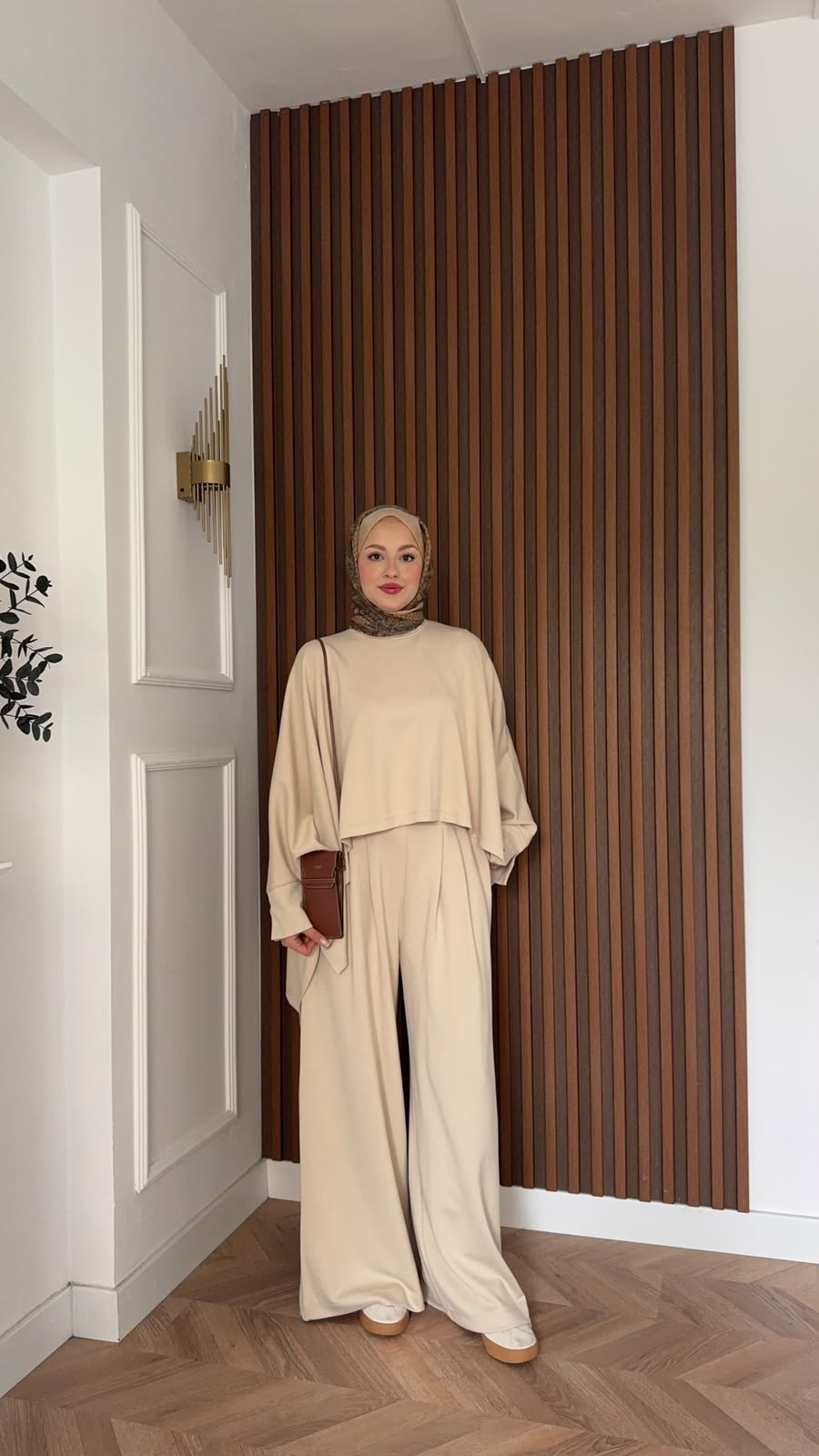 MEYSADESIGN PANTOLON TAKIM Dua Oysh Pantolonlu Takım Bej