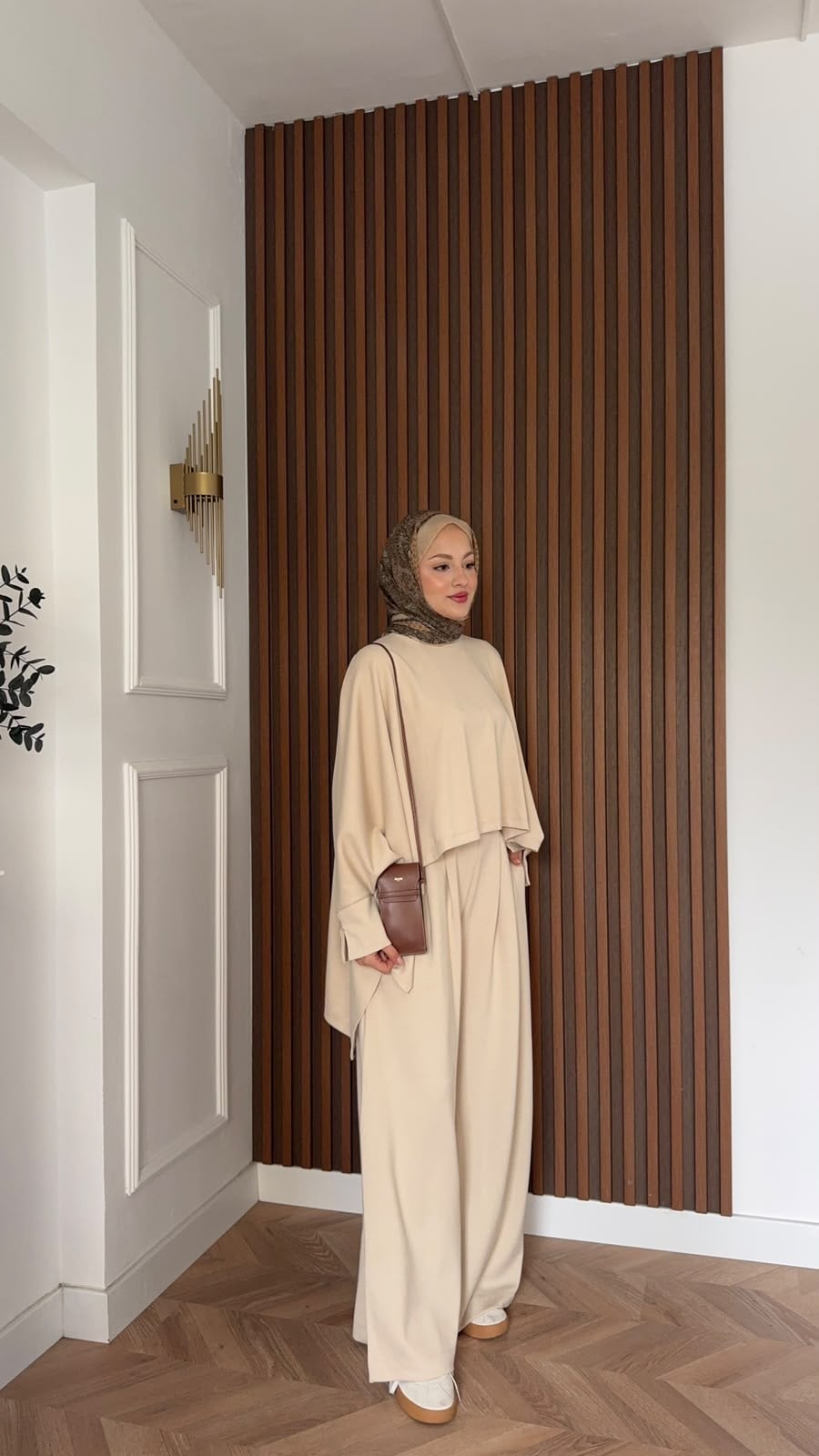 MEYSADESIGN PANTOLON TAKIM Dua Oysh Pantolonlu Takım Bej