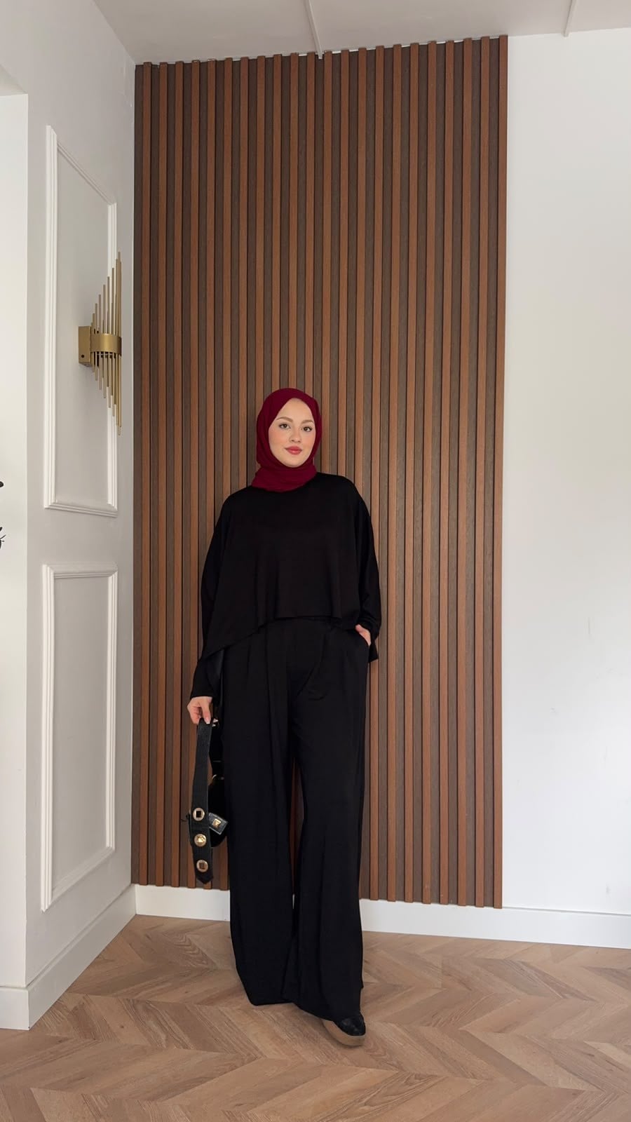 MEYSADESIGN PANTOLON TAKIM Dua Oysh Pantolonlu Takım Siyah