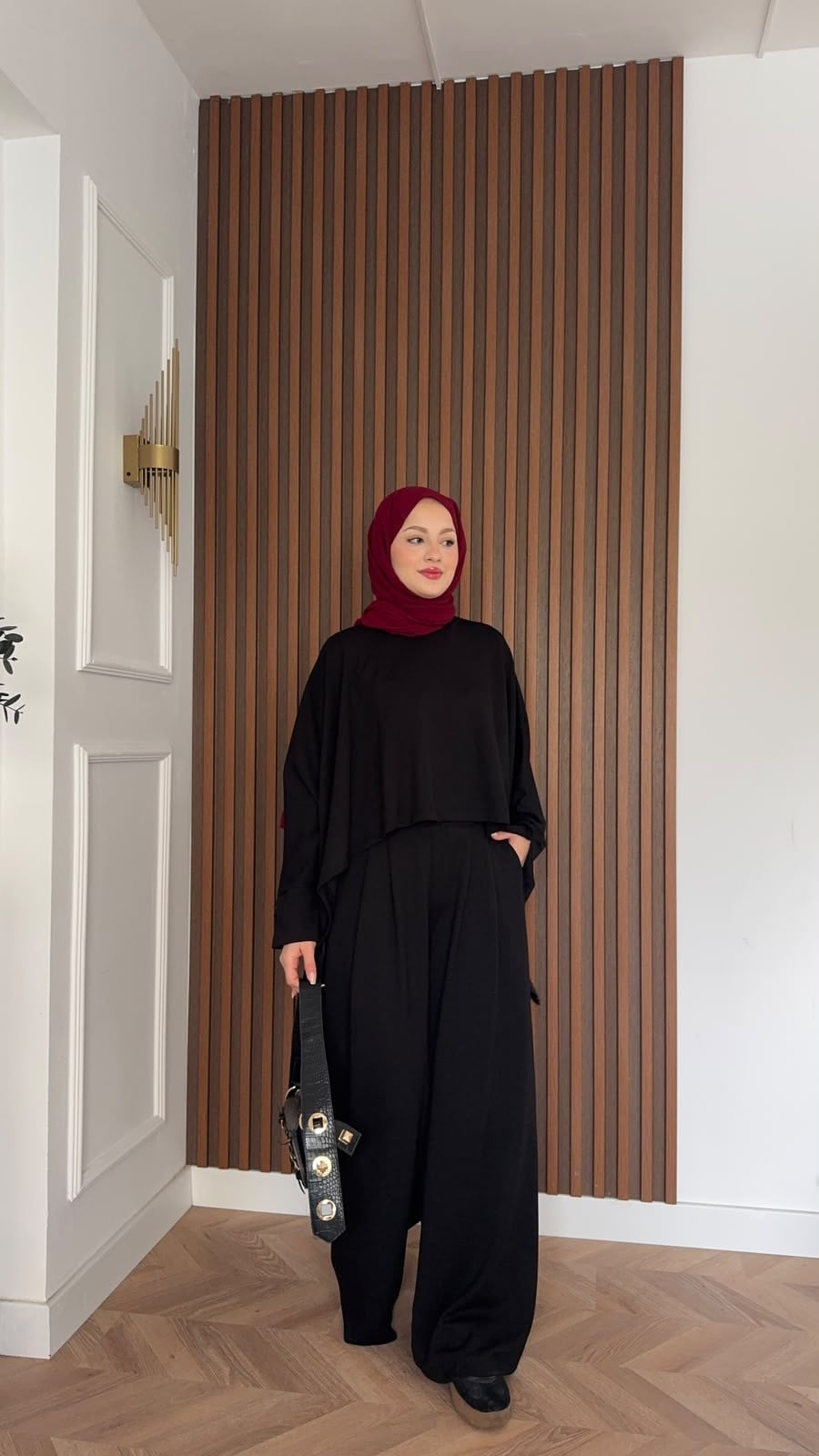 MEYSADESIGN PANTOLON TAKIM Dua Oysh Pantolonlu Takım Siyah