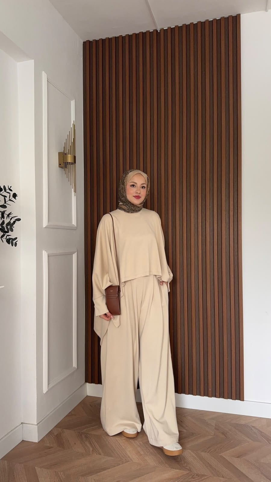 MEYSADESIGN PANTOLON TAKIM Dua Oysh Pantolonlu Takım Bej