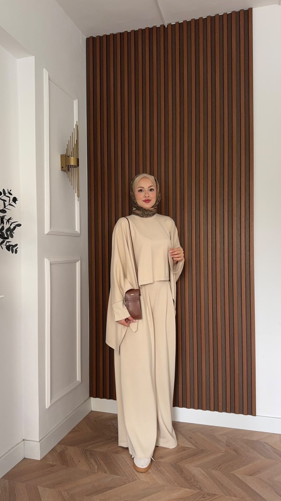 MEYSADESIGN PANTOLON TAKIM Dua Oysh Pantolonlu Takım Bej