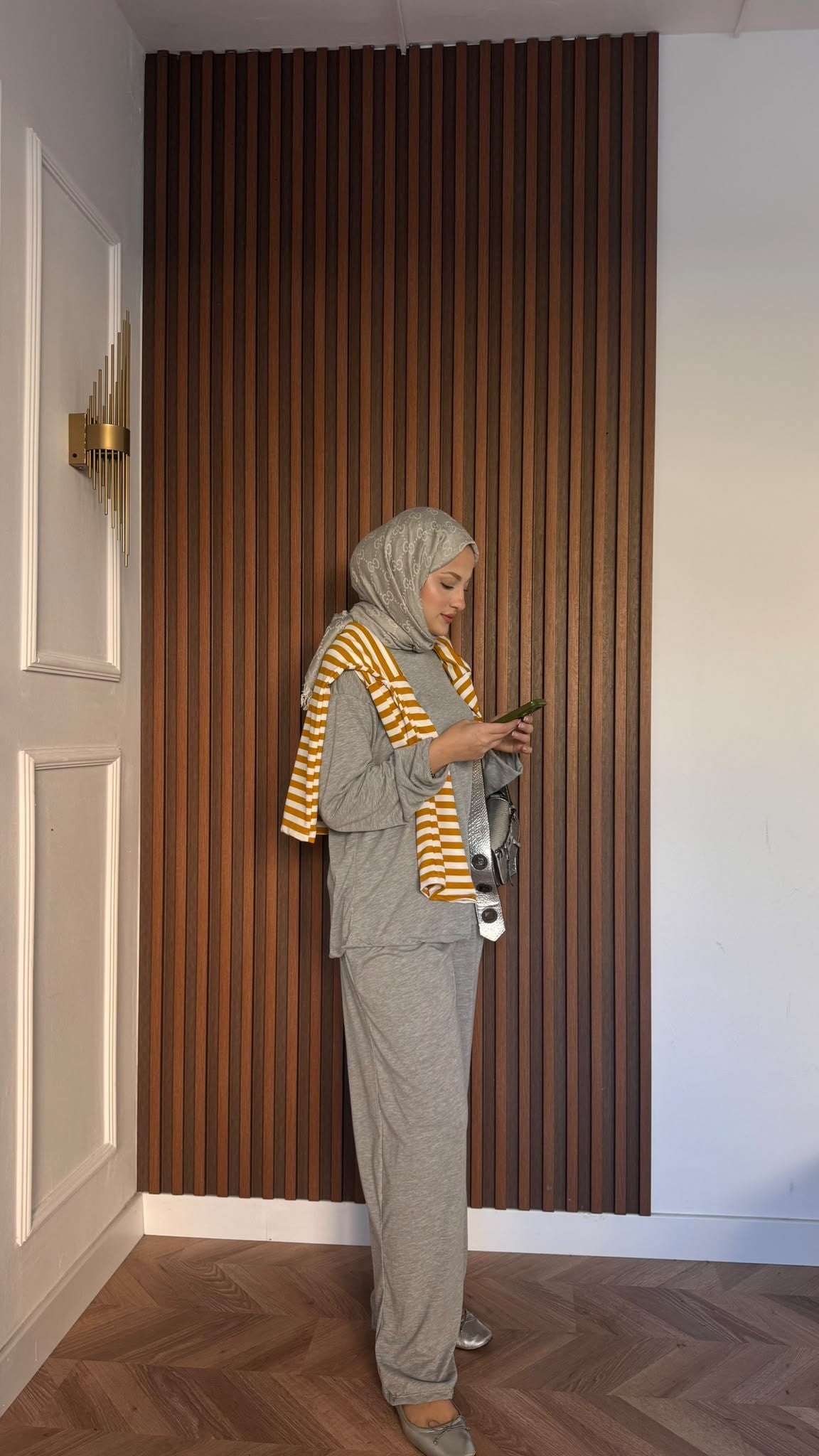 MEYSADESIGN PANTOLON TAKIM Elif Basic Oysh İkili Takım Gri