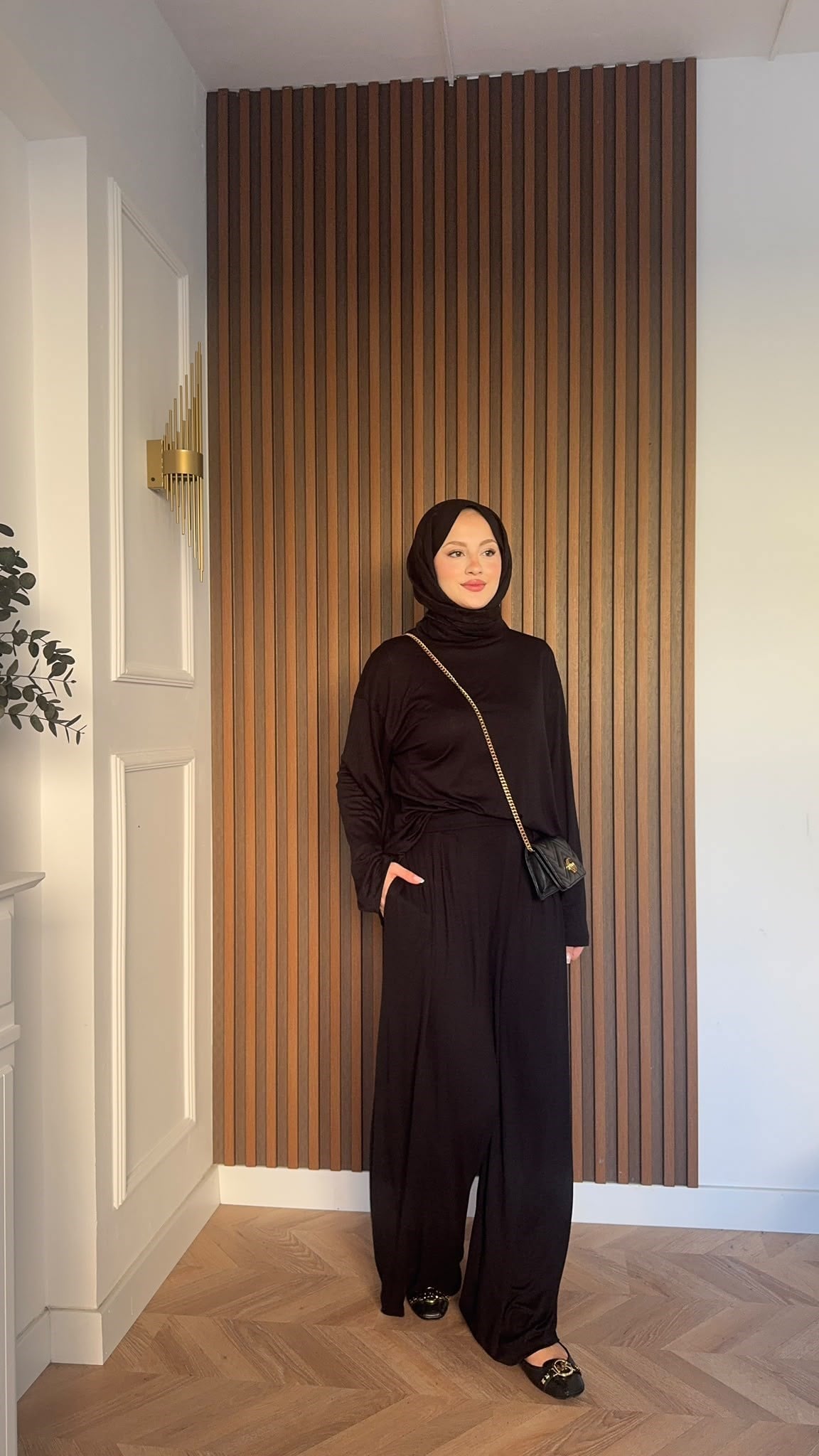 MEYSADESIGN PANTOLON TAKIM Elif Basic Oysh İkili Takım Siyah