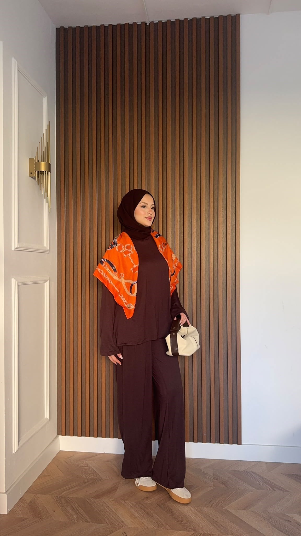 MEYSADESIGN PANTOLON TAKIM Elif Basic Oysh İkili Takım Acı Kahve