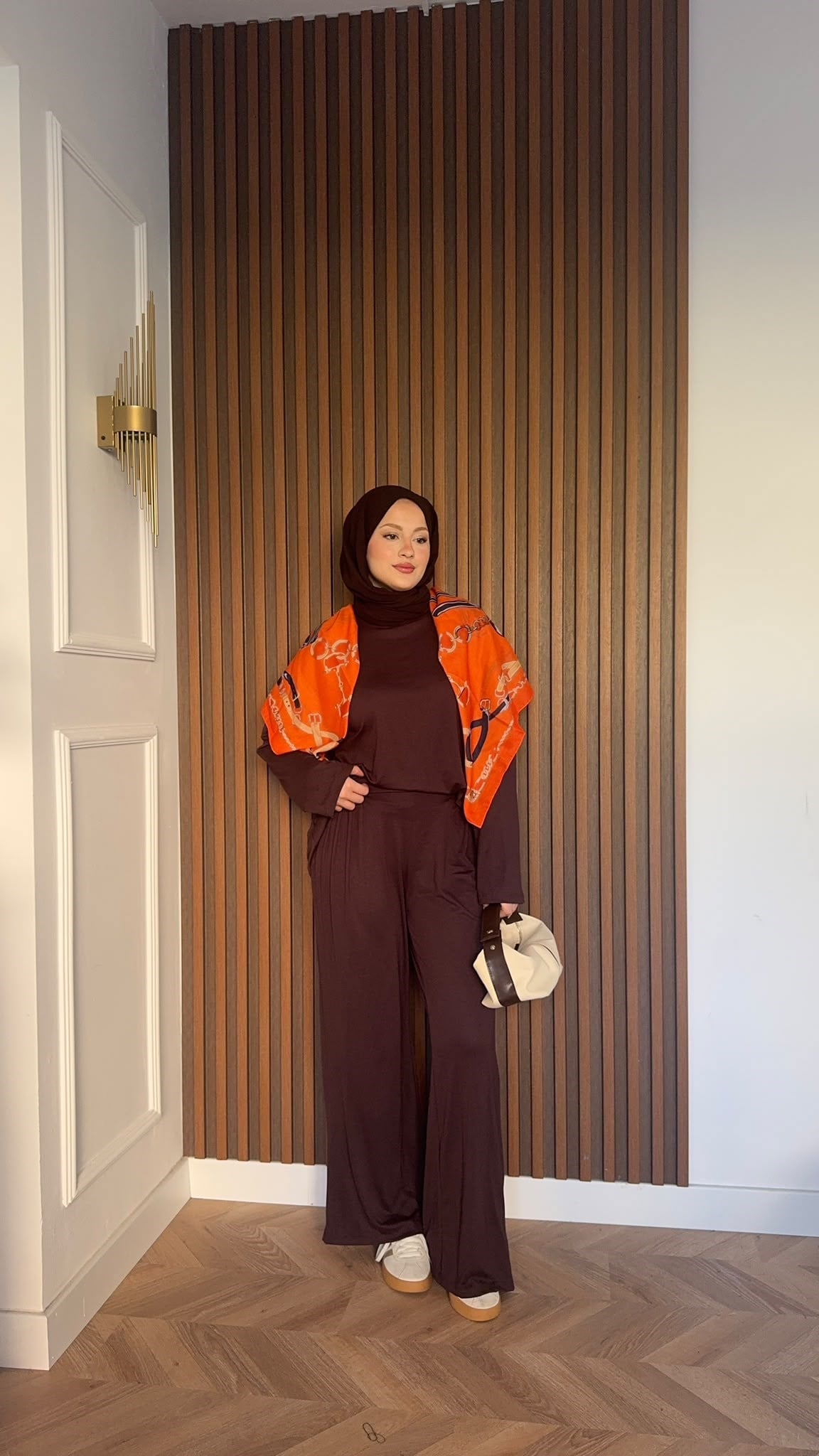 MEYSADESIGN PANTOLON TAKIM Elif Basic Oysh İkili Takım Acı Kahve