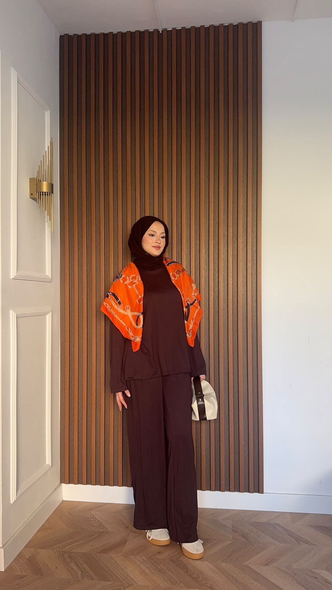 MEYSADESIGN PANTOLON TAKIM Elif Basic Oysh İkili Takım Acı Kahve