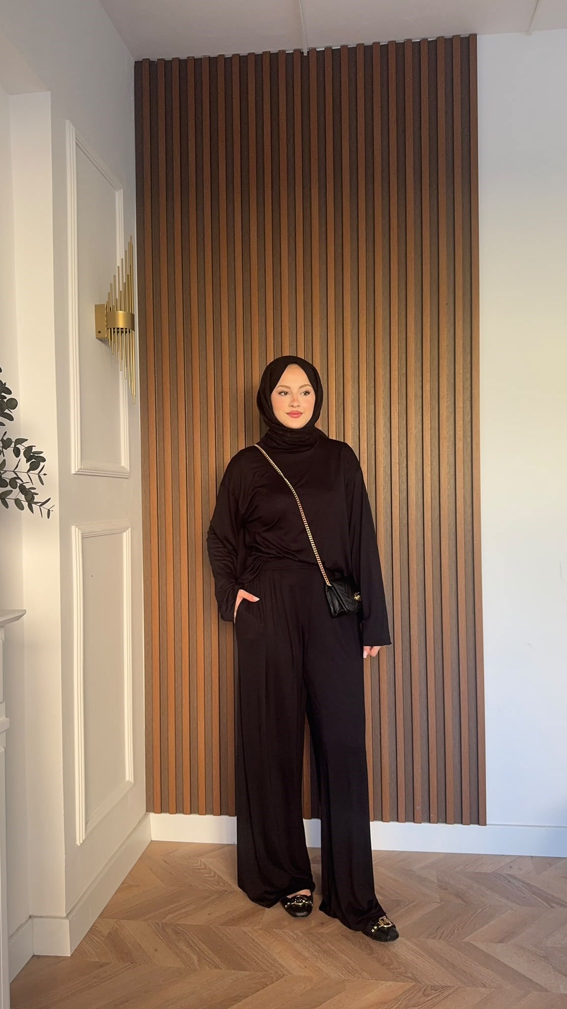 MEYSADESIGN PANTOLON TAKIM Elif Basic Oysh İkili Takım Siyah