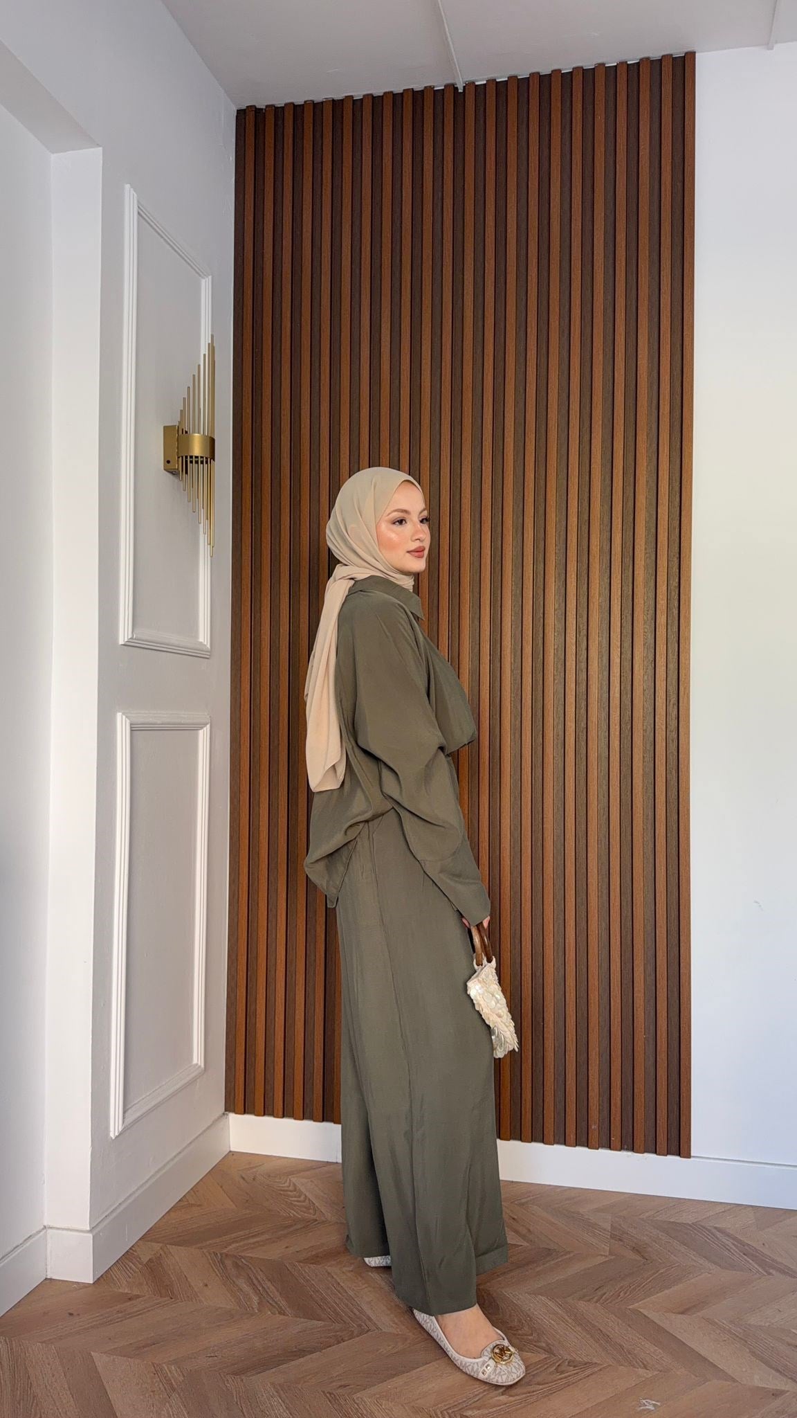 MEYSADESIGN PANTOLON TAKIM Heon Tensel Pantolonlu Takım Haki