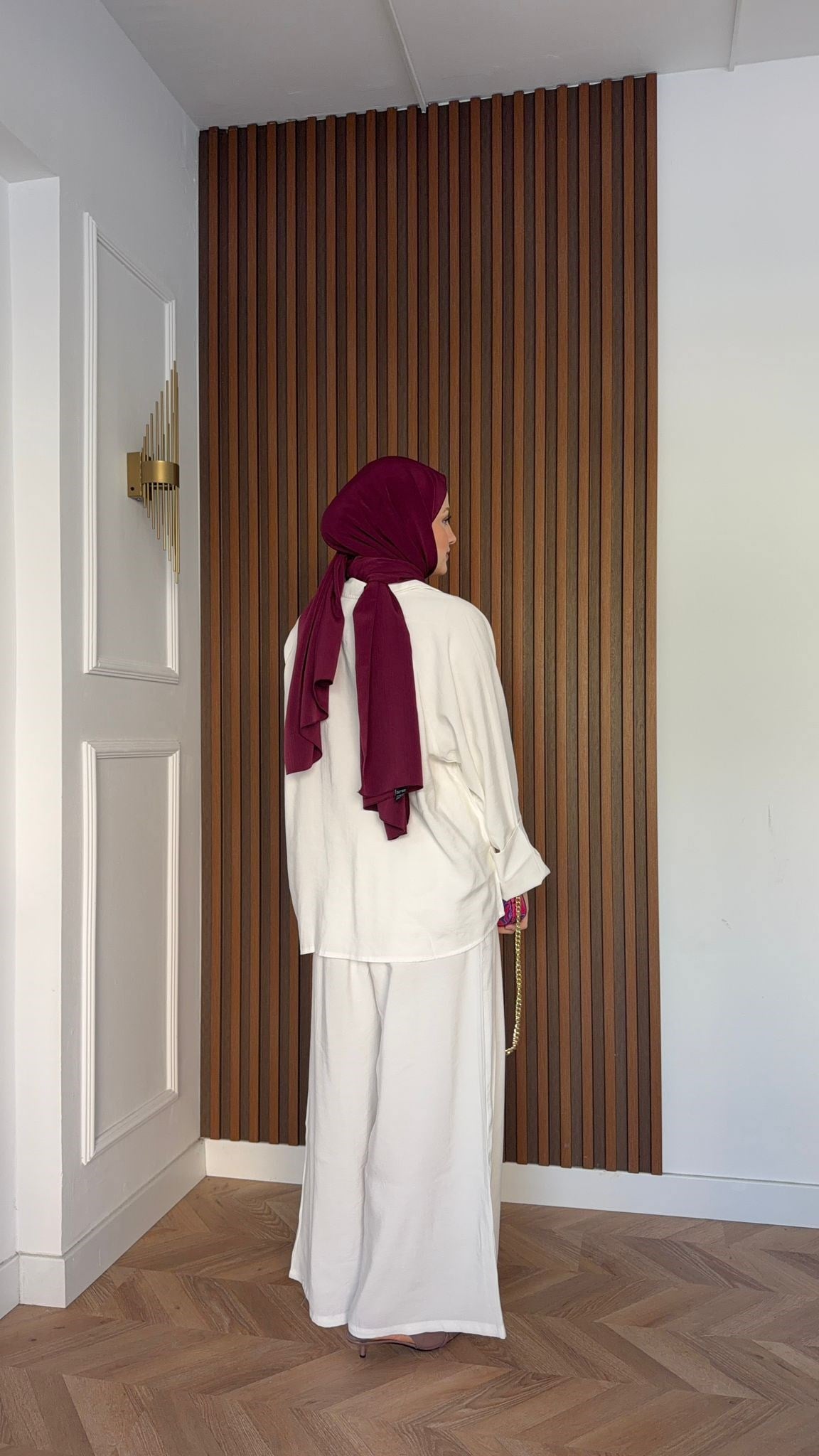 MEYSADESIGN PANTOLON TAKIM Heon Tensel Pantolonlu Takım Beyaz
