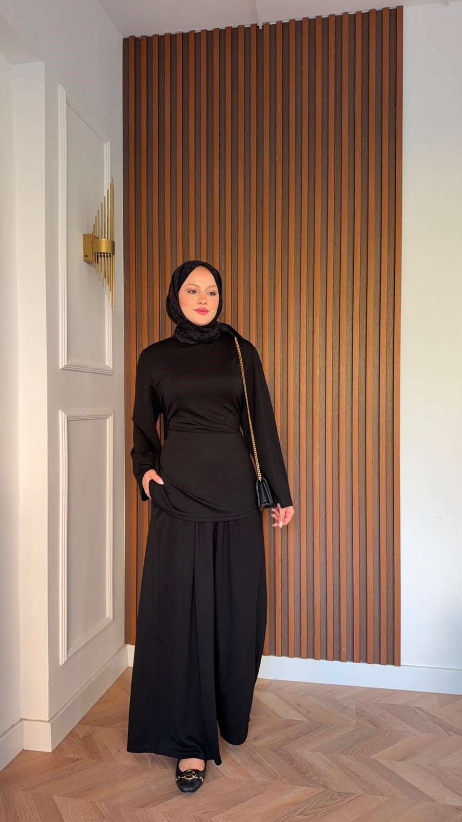 MEYSADESIGN PANTOLON TAKIM İpek Oysh İkili Takım Siyah