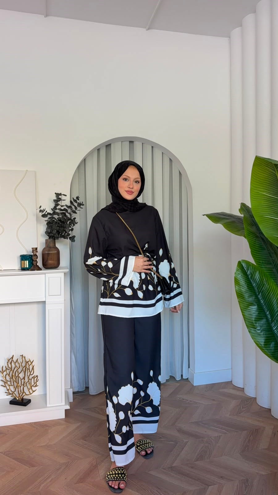 MEYSADESIGN PANTOLON TAKIM Laveyla İkili Takım Siyah