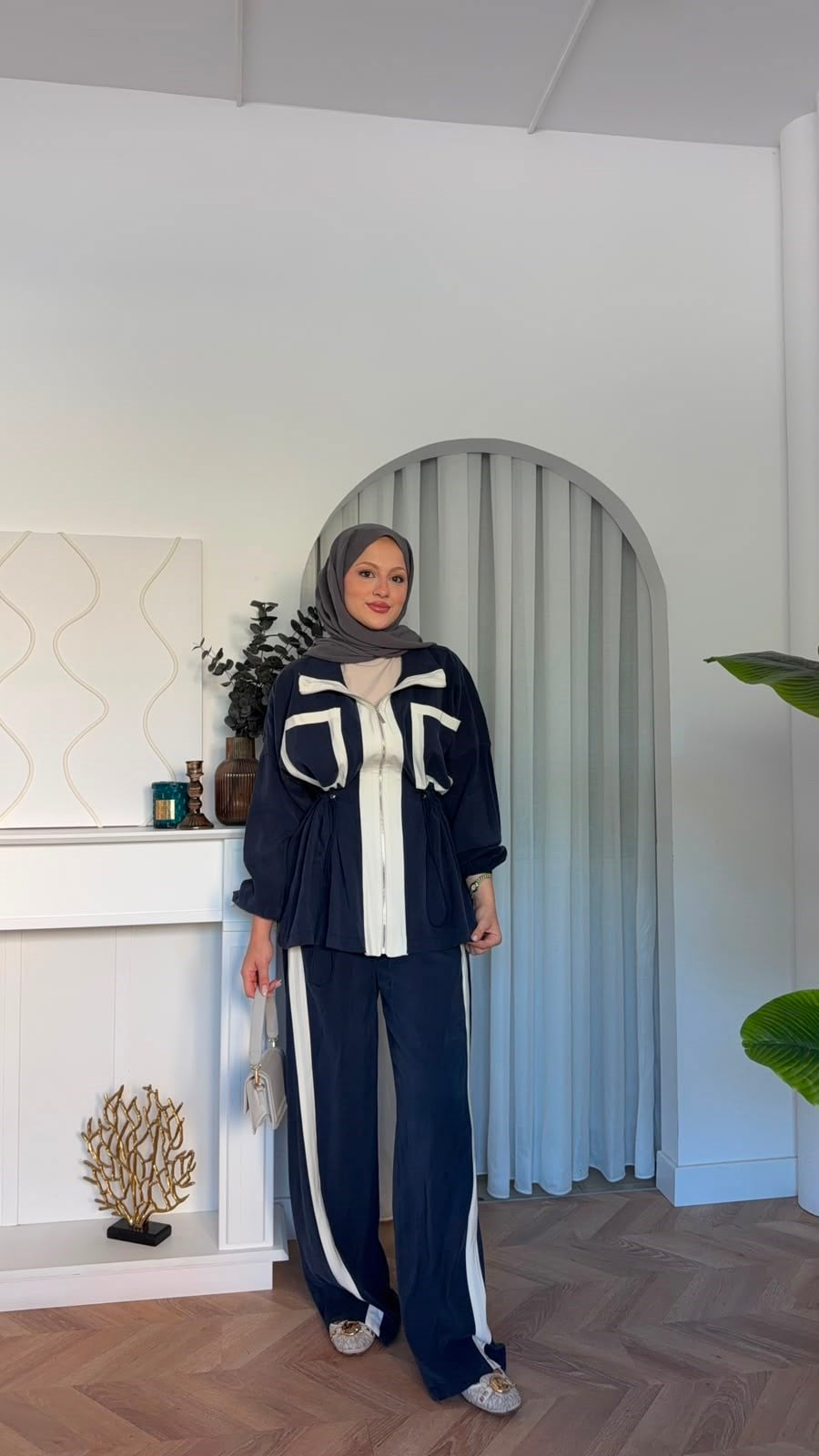 MEYSADESIGN PANTOLON TAKIM Lusi İkili Takım Lacivert