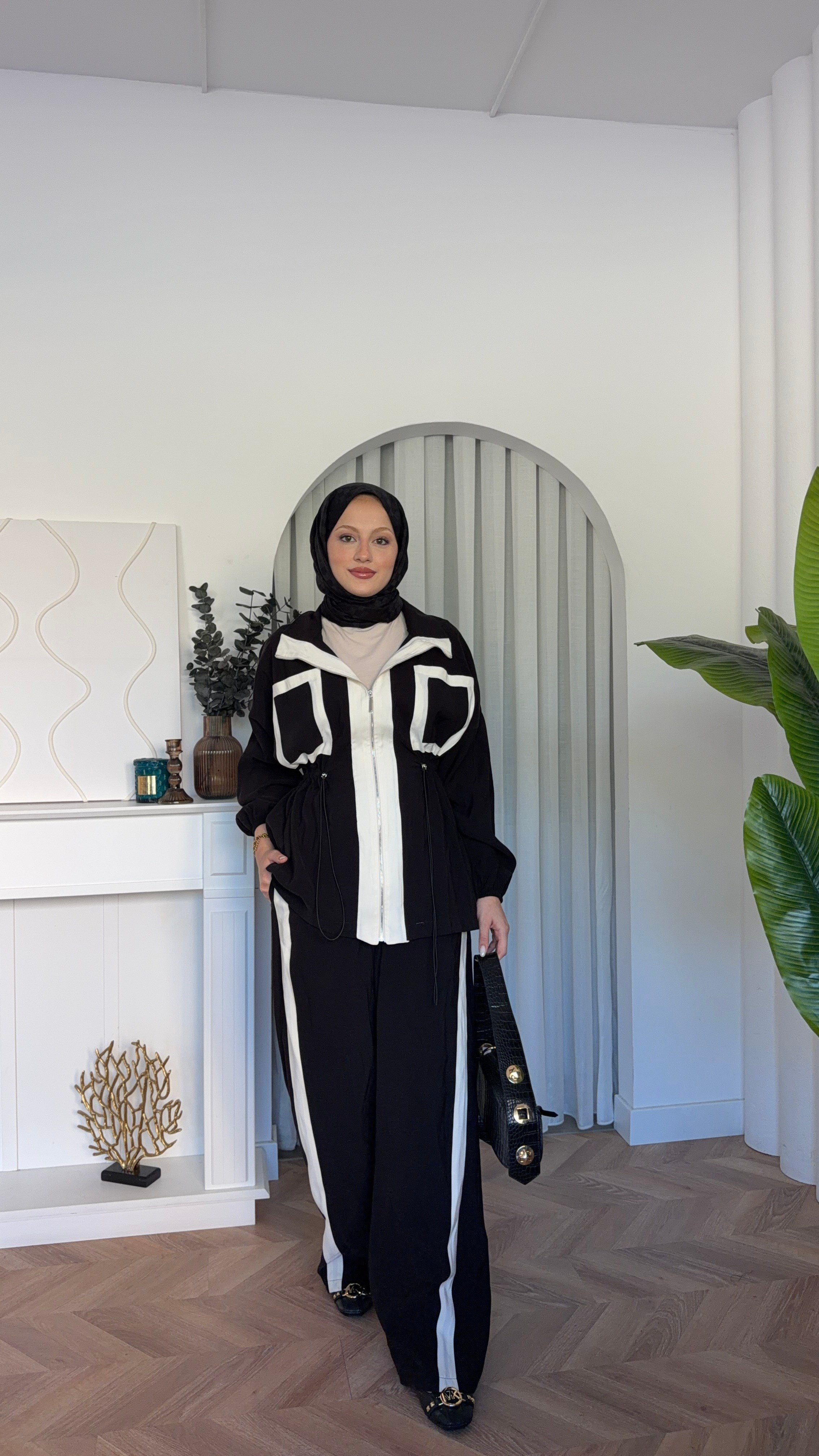 MEYSADESIGN PANTOLON TAKIM Lusi İkili Takım Siyah