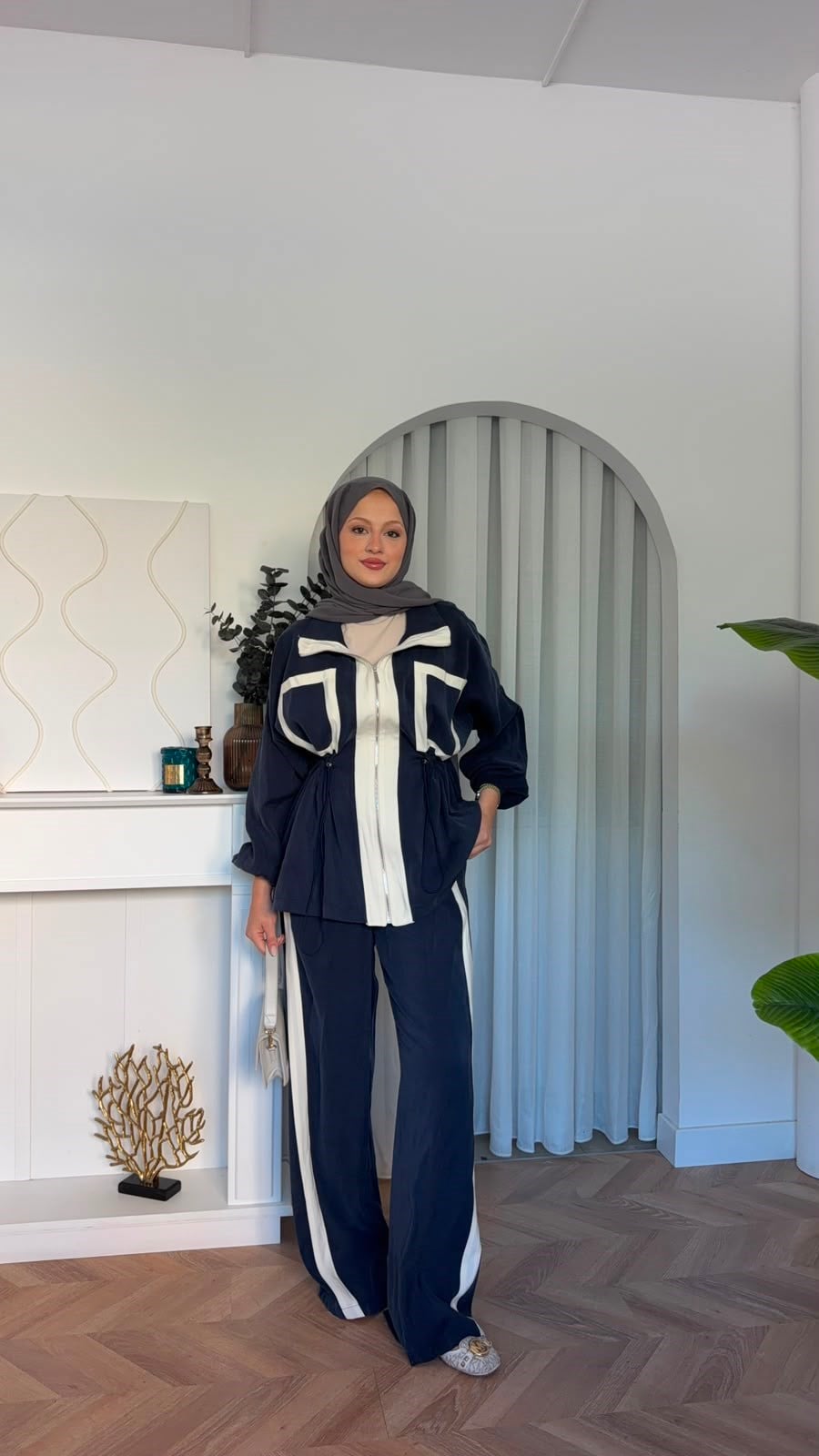 MEYSADESIGN PANTOLON TAKIM Lusi İkili Takım Lacivert