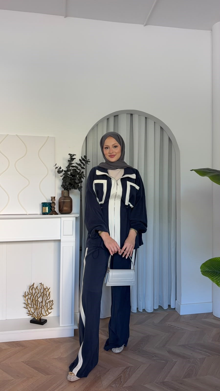 MEYSADESIGN PANTOLON TAKIM Lusi İkili Takım Lacivert