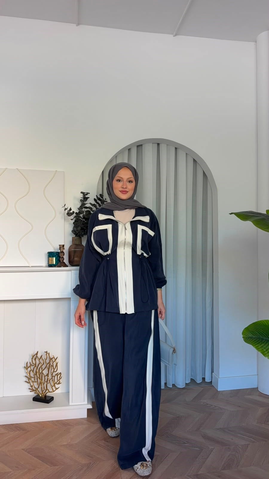 MEYSADESIGN PANTOLON TAKIM Lusi İkili Takım Lacivert