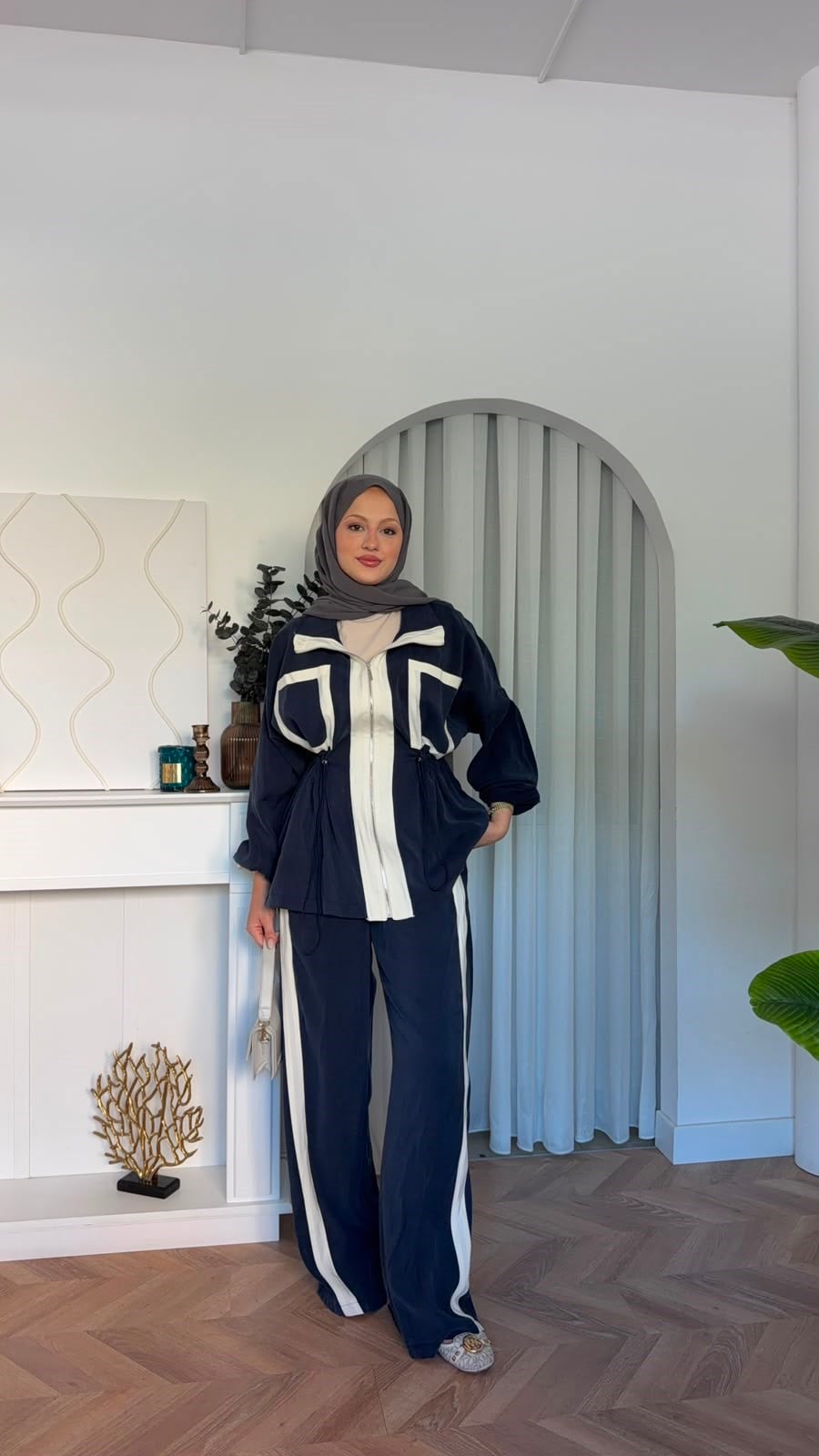MEYSADESIGN PANTOLON TAKIM Lusi İkili Takım Lacivert