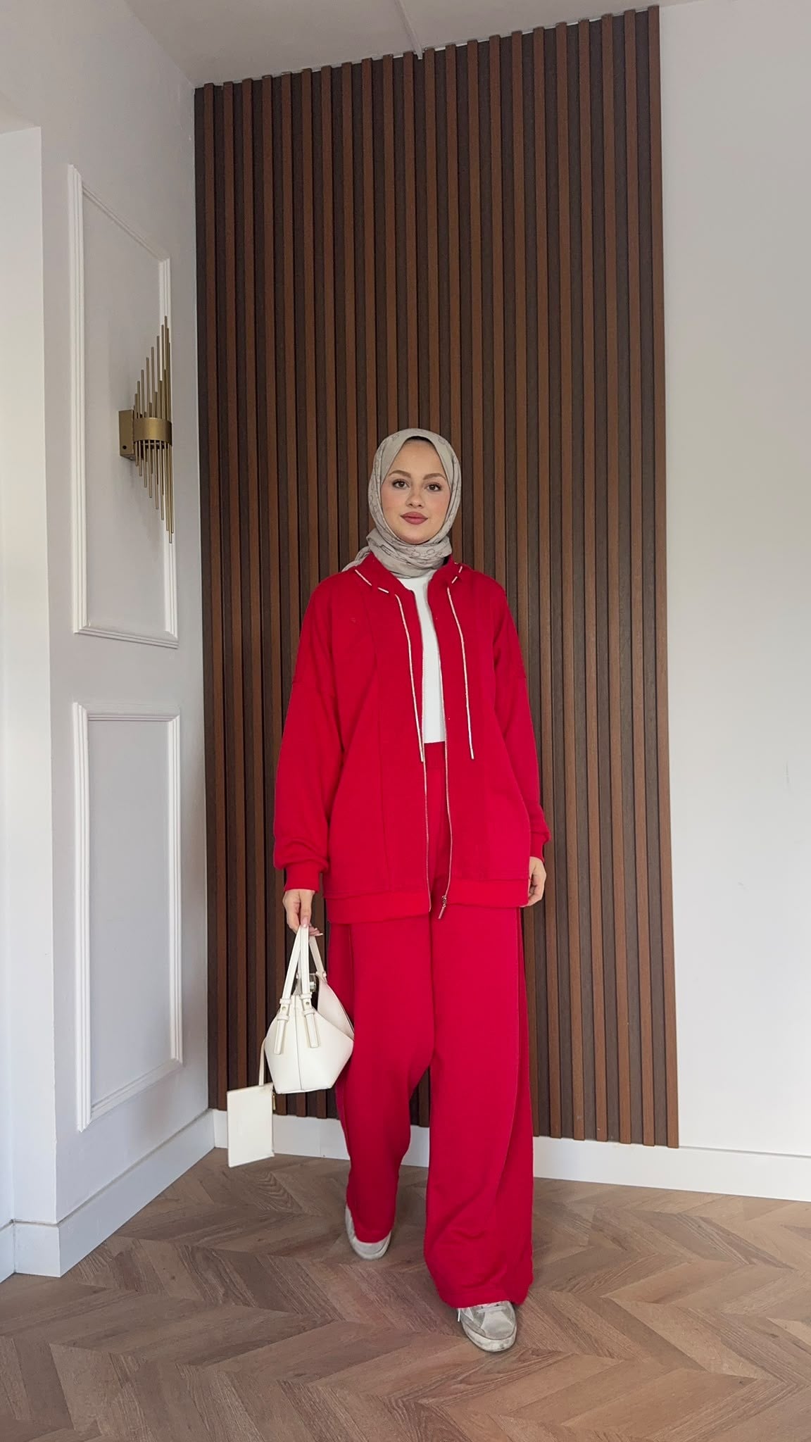 MEYSADESIGN PANTOLON TAKIM Pera İkili Spor Takım Kırmızı