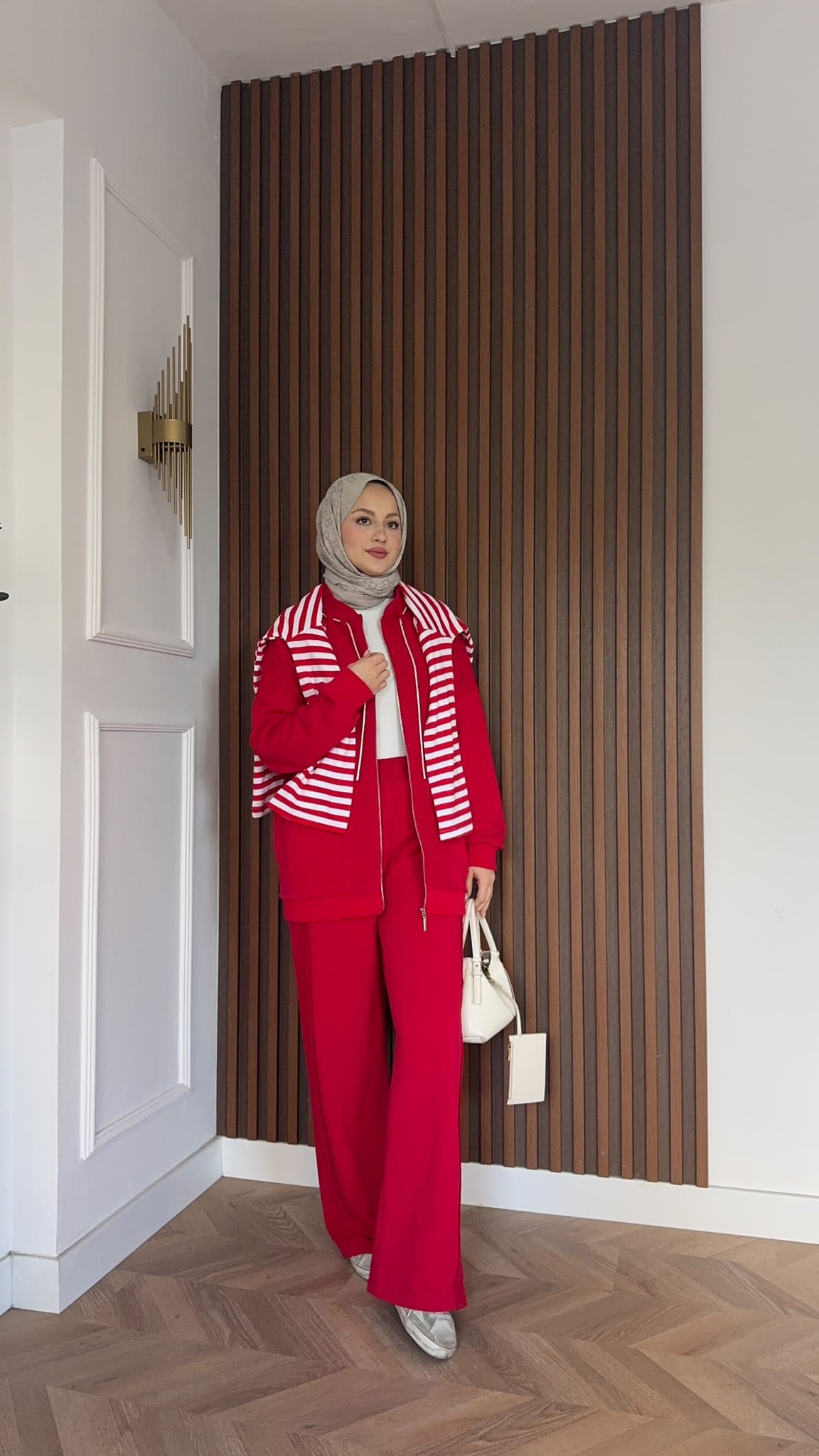 MEYSADESIGN PANTOLON TAKIM Pera İkili Spor Takım Kırmızı