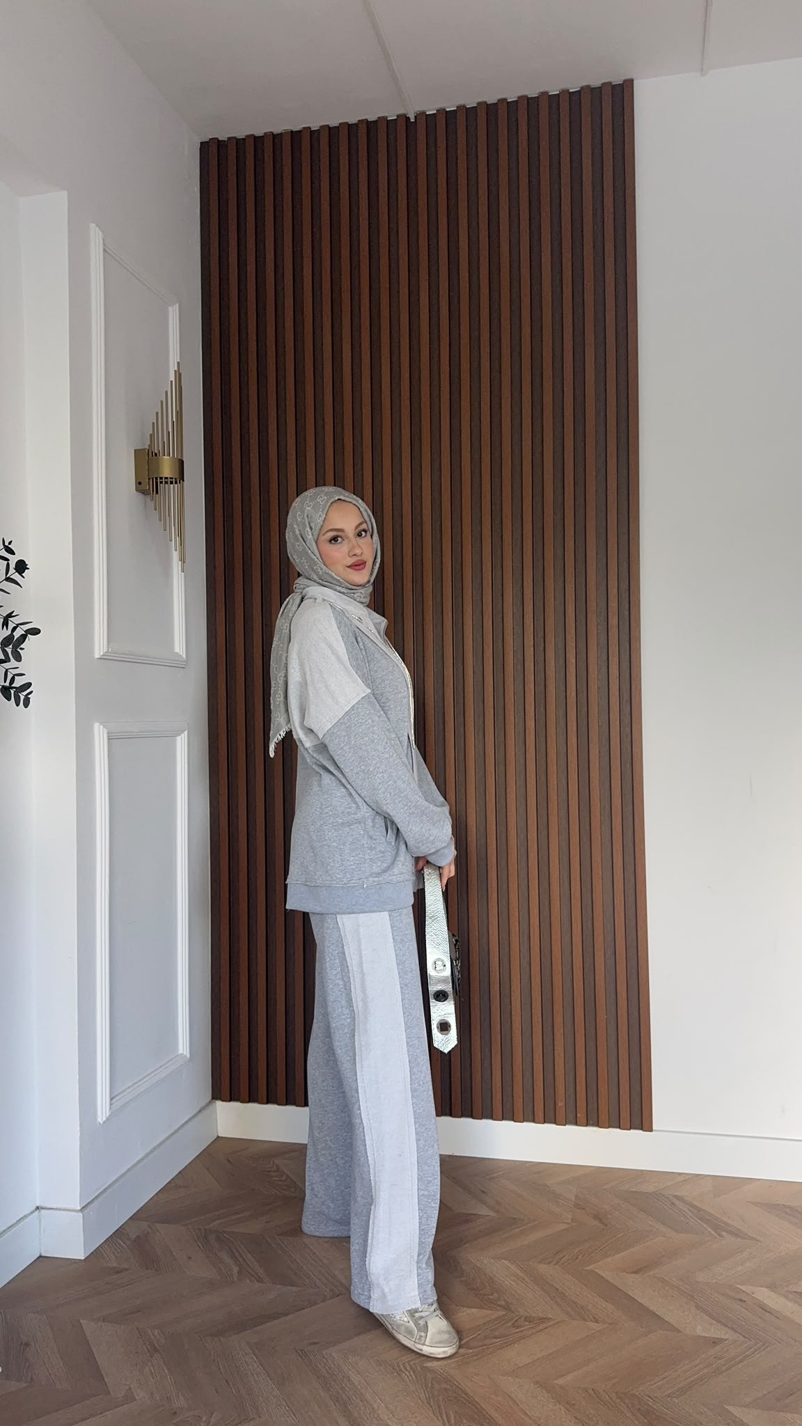 MEYSADESIGN PANTOLON TAKIM Pera İkili Spor Takım Gri