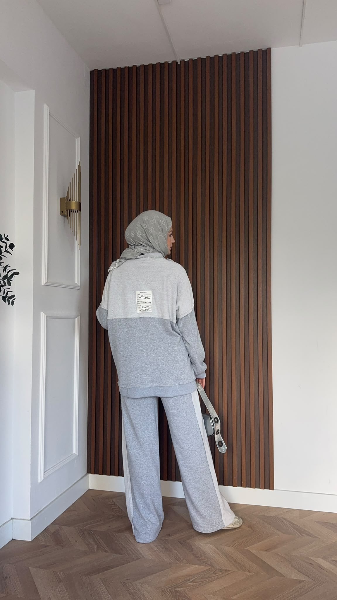MEYSADESIGN PANTOLON TAKIM Pera İkili Spor Takım Gri