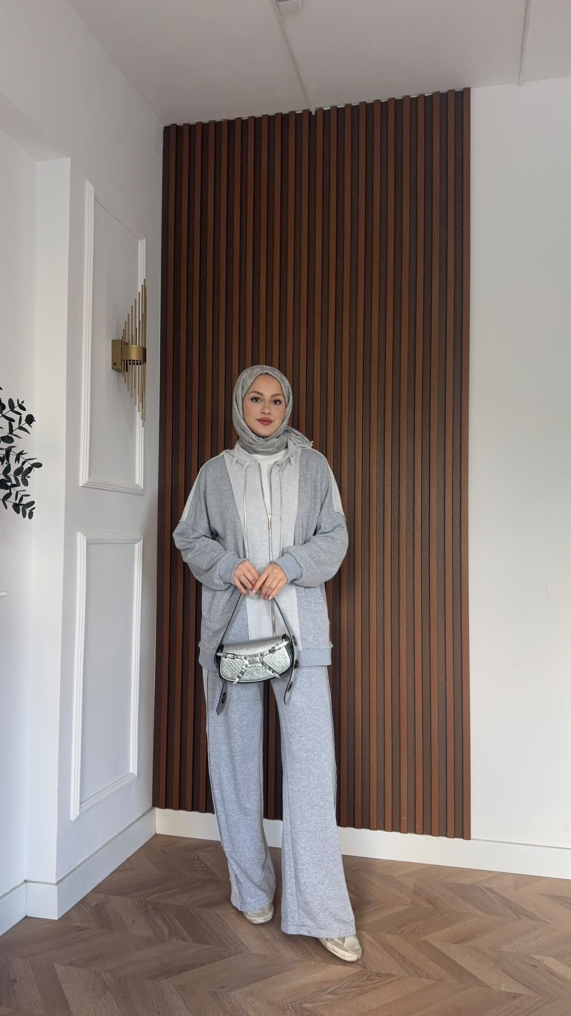 MEYSADESIGN PANTOLON TAKIM Pera İkili Spor Takım Gri