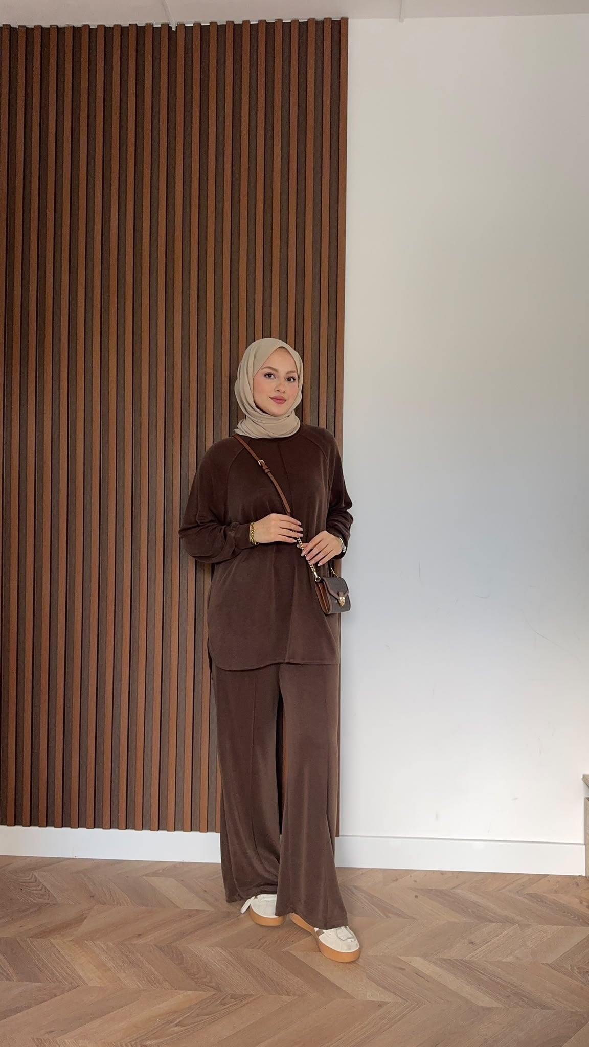 MEYSADESIGN PANTOLON TAKIM Relax Yumoş Takım Acı Kahve