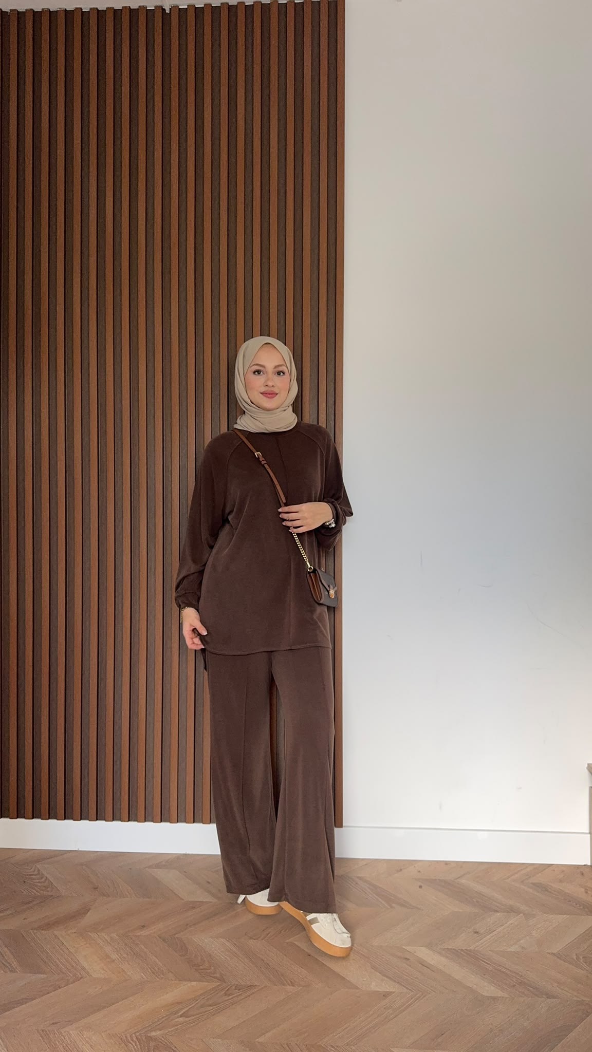 MEYSADESIGN PANTOLON TAKIM Relax Yumoş Takım Acı Kahve