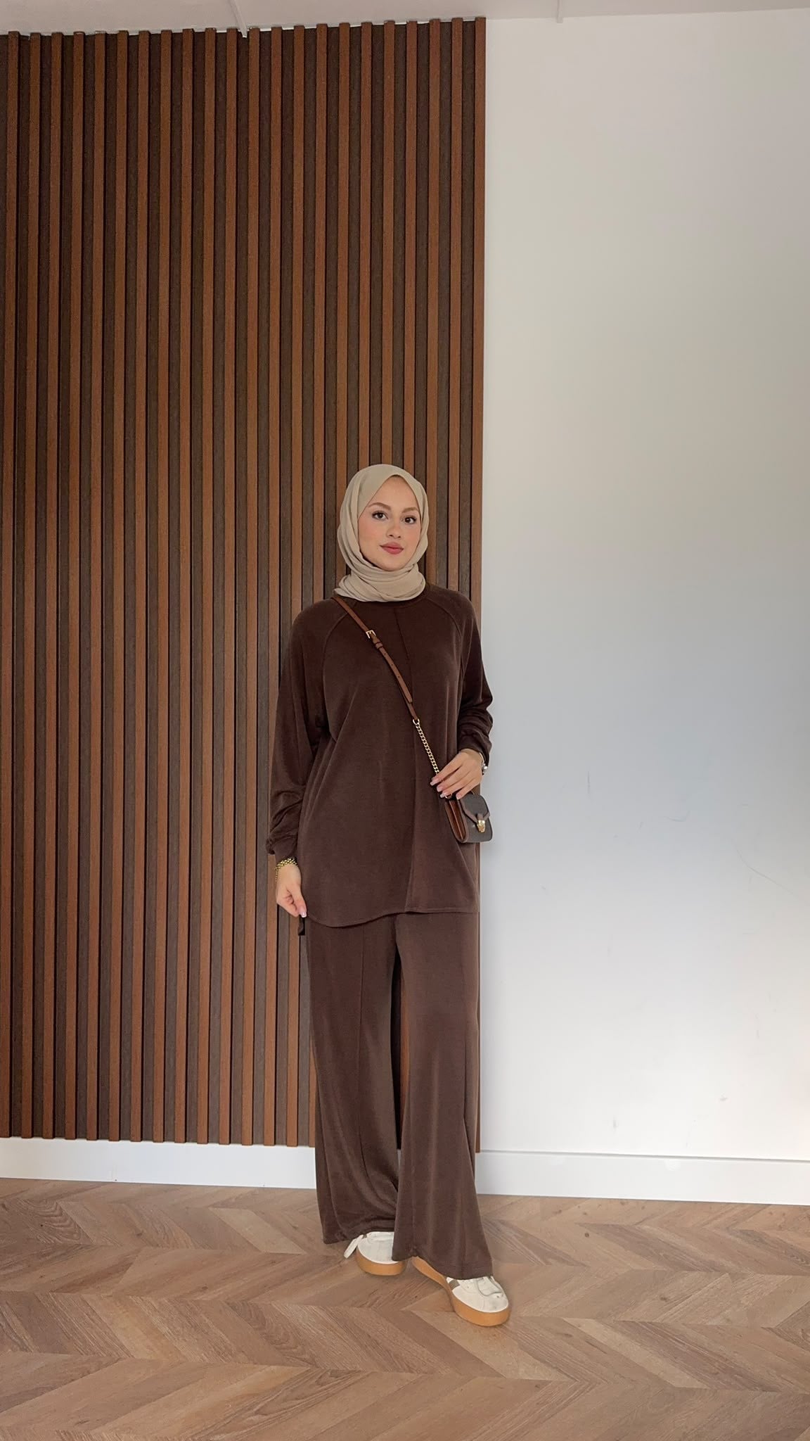 MEYSADESIGN PANTOLON TAKIM Relax Yumoş Takım Acı Kahve