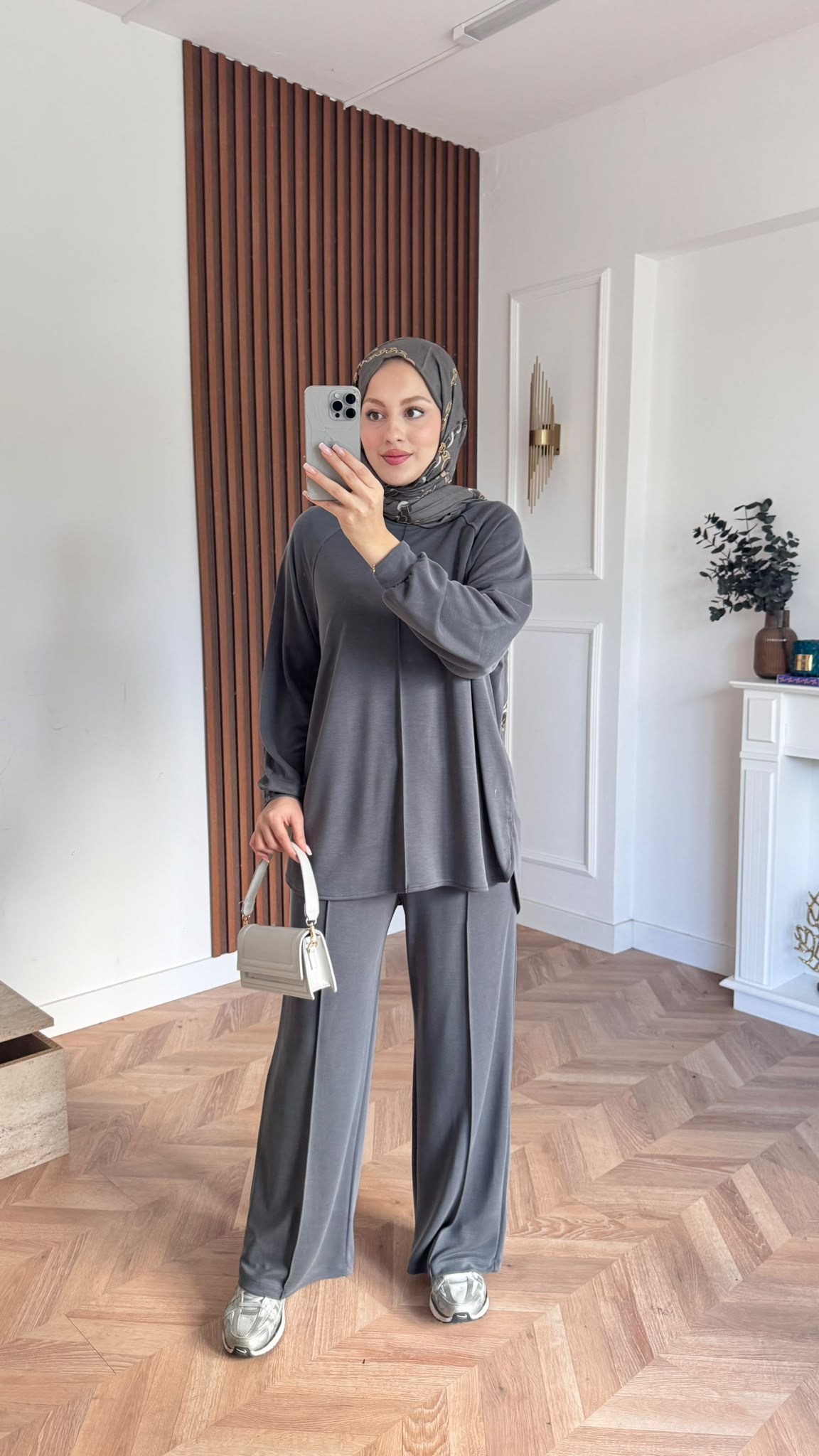 MEYSADESIGN PANTOLON TAKIM Relax Yumoş Takım Gri