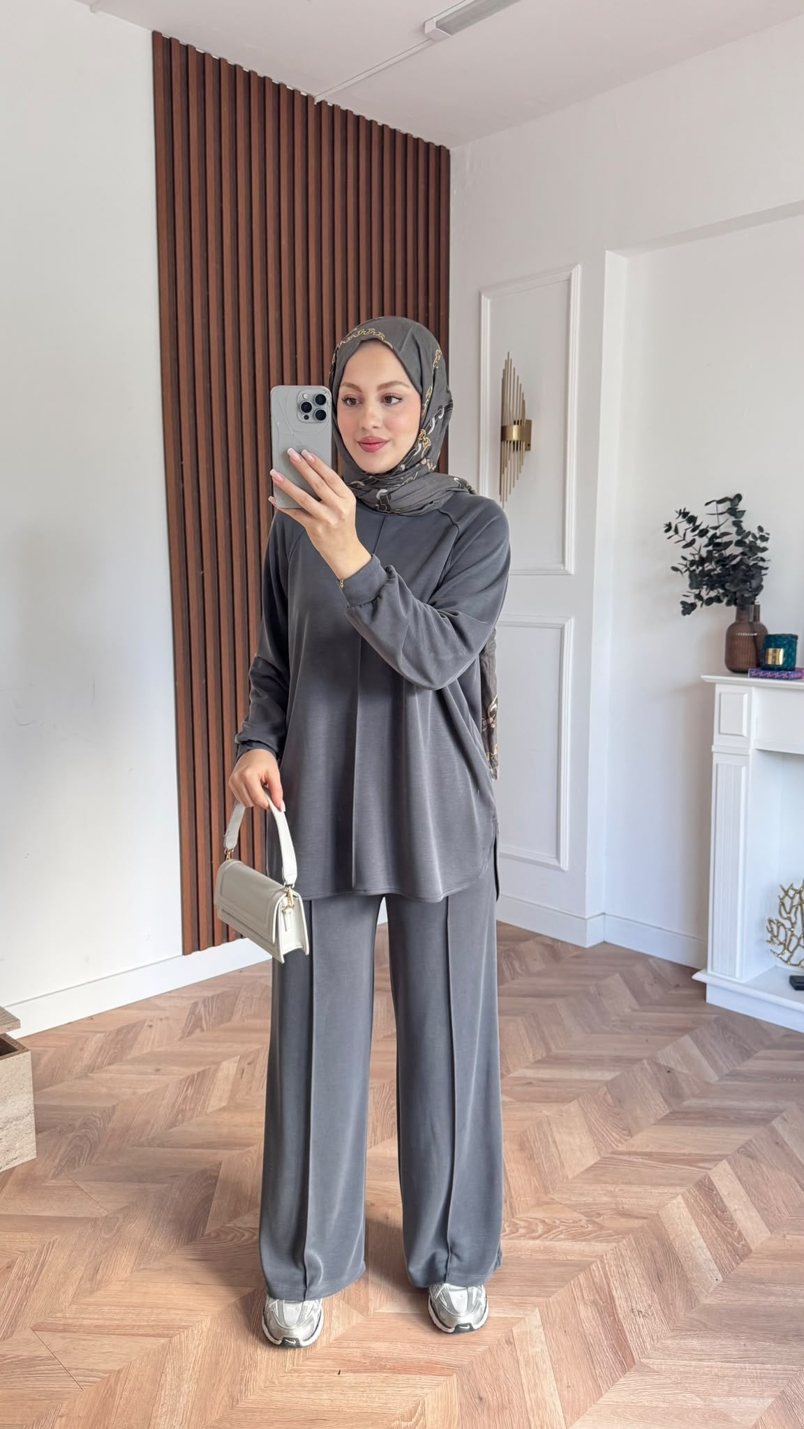MEYSADESIGN PANTOLON TAKIM Relax Yumoş Takım Gri