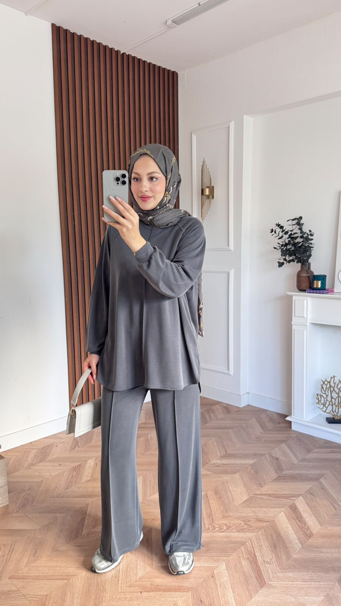 MEYSADESIGN PANTOLON TAKIM Relax Yumoş Takım Gri