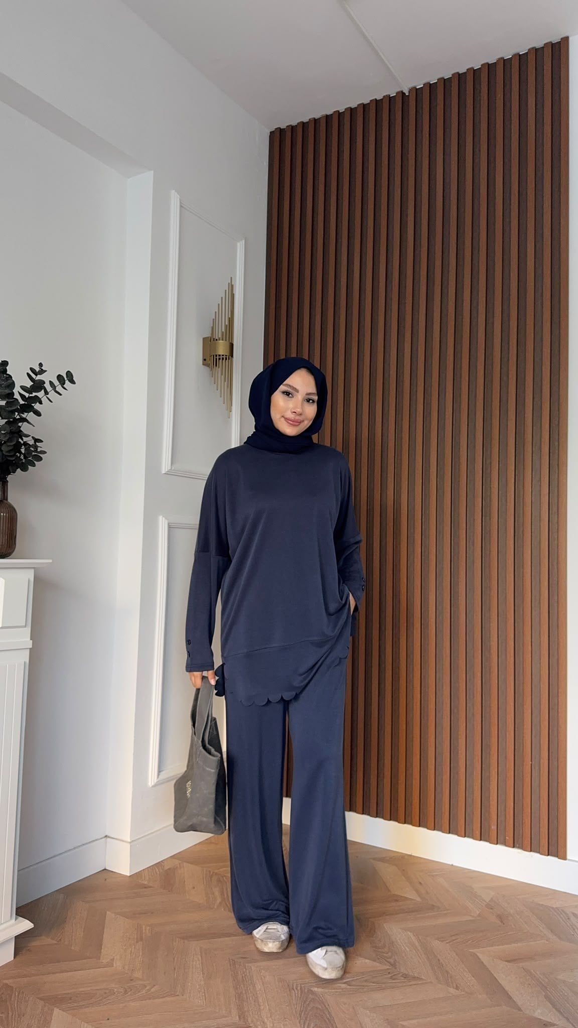 MEYSADESIGN PANTOLON TAKIM Rose Pike İkili Takım İndigo