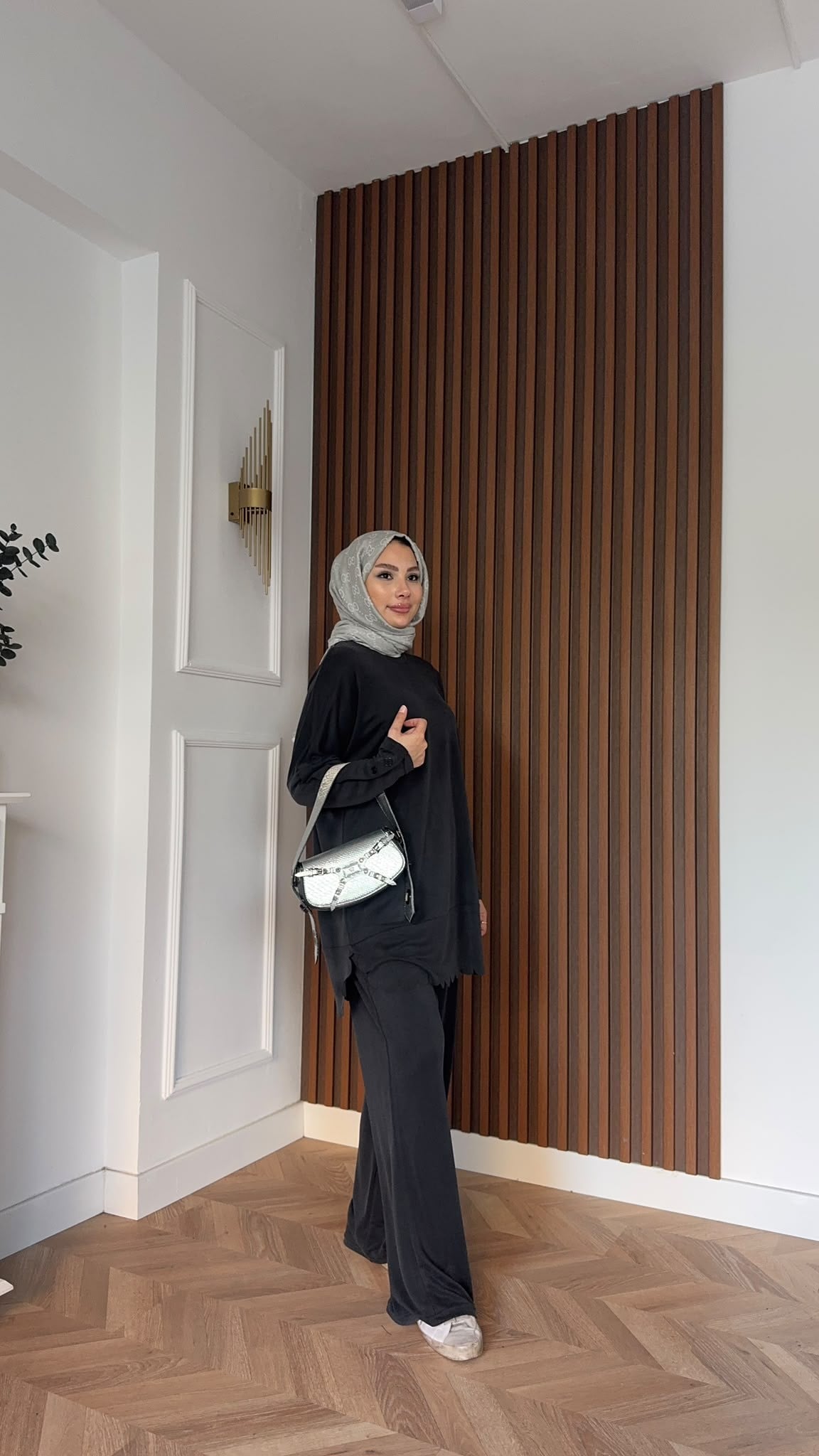 MEYSADESIGN PANTOLON TAKIM Rose Pike İkili Takım Siyah