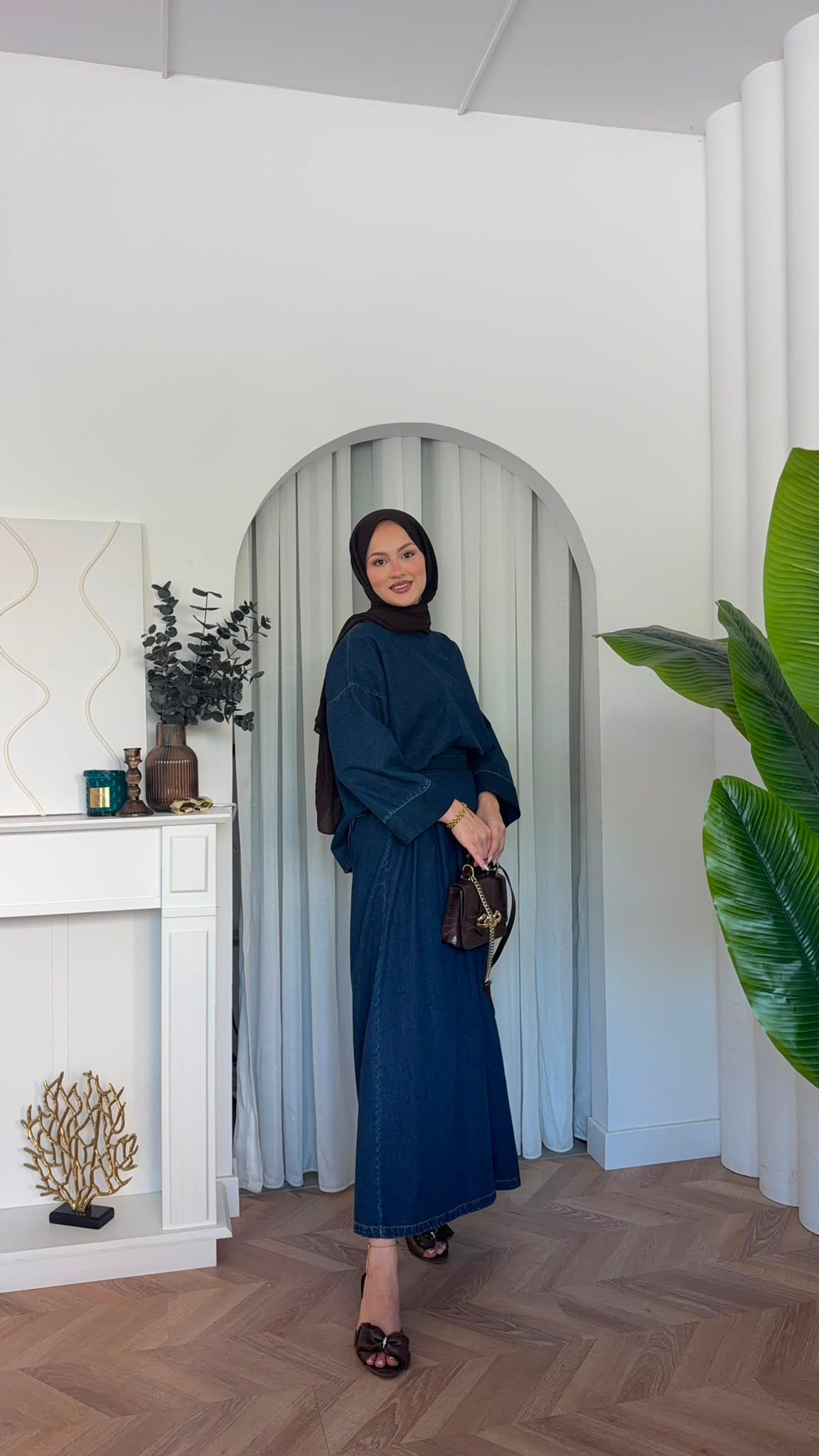 MEYSADESIGN PANTOLON TAKIM Şivas Denim Bol Pantolonlu Takım