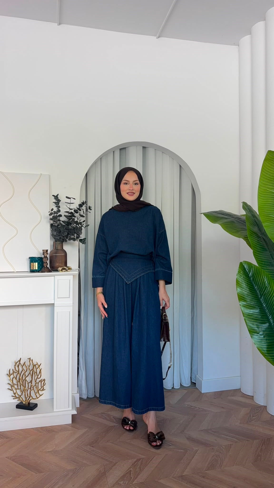 MEYSADESIGN PANTOLON TAKIM Şivas Denim Bol Pantolonlu Takım