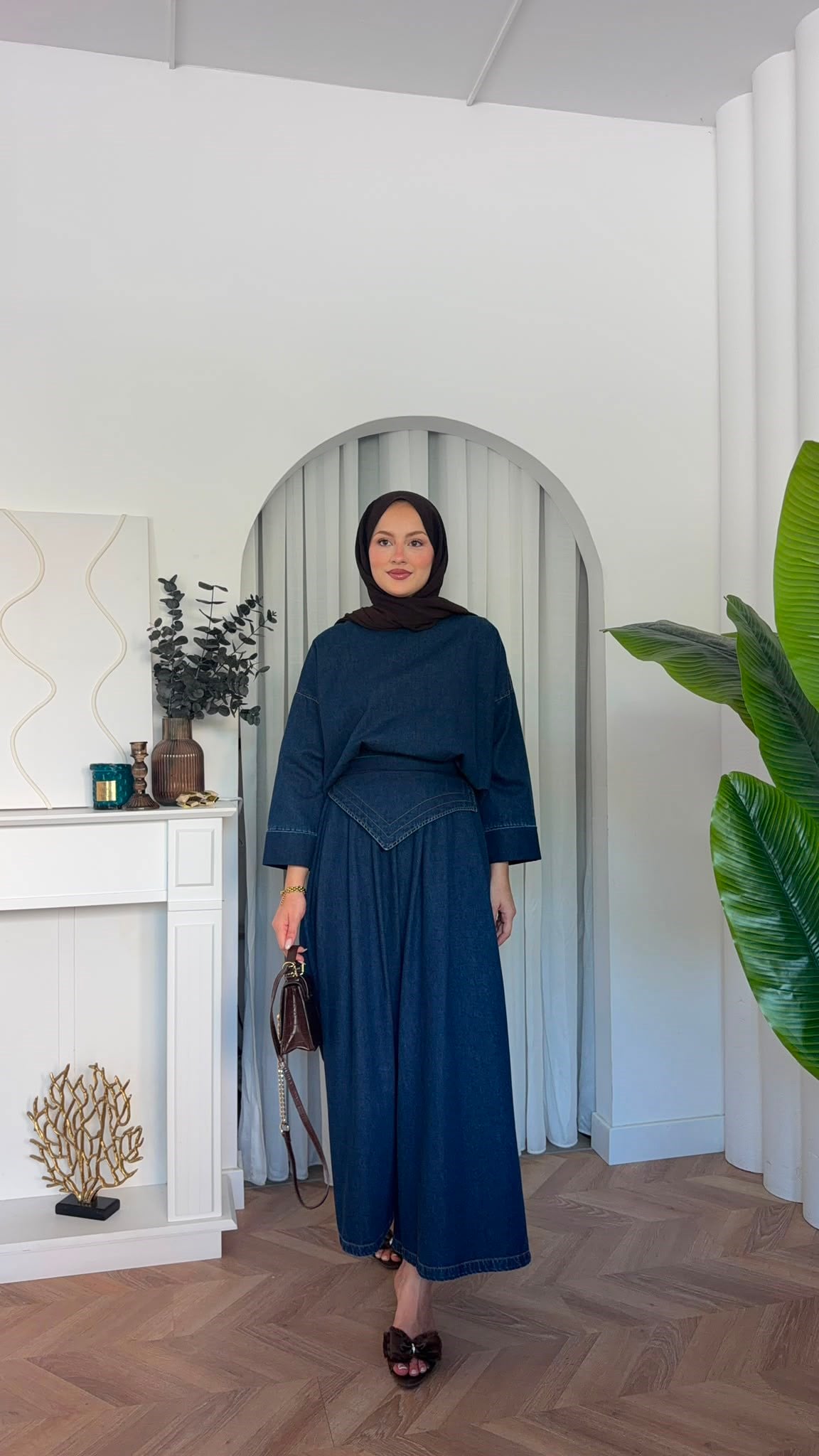 MEYSADESIGN PANTOLON TAKIM Şivas Denim Bol Pantolonlu Takım