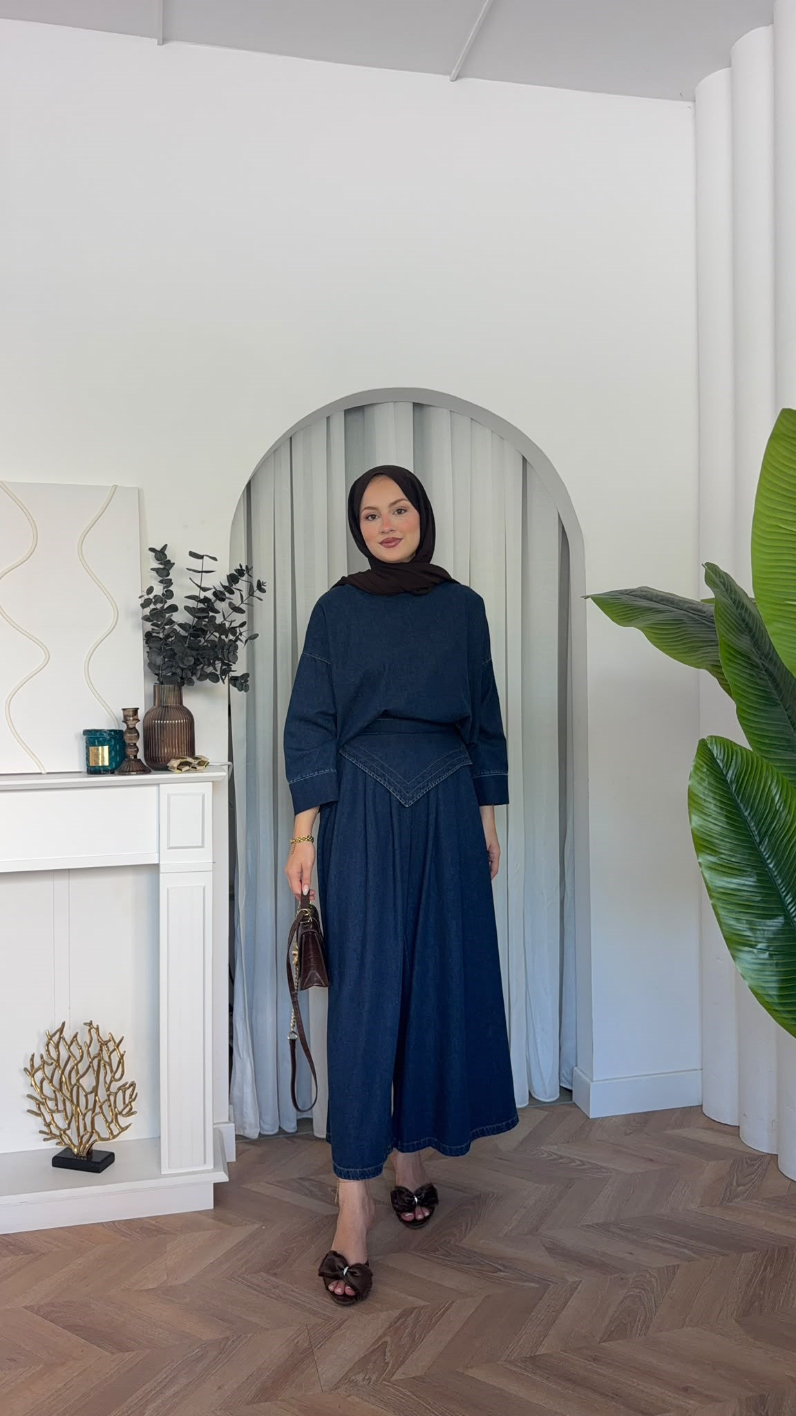 MEYSADESIGN PANTOLON TAKIM Şivas Denim Bol Pantolonlu Takım