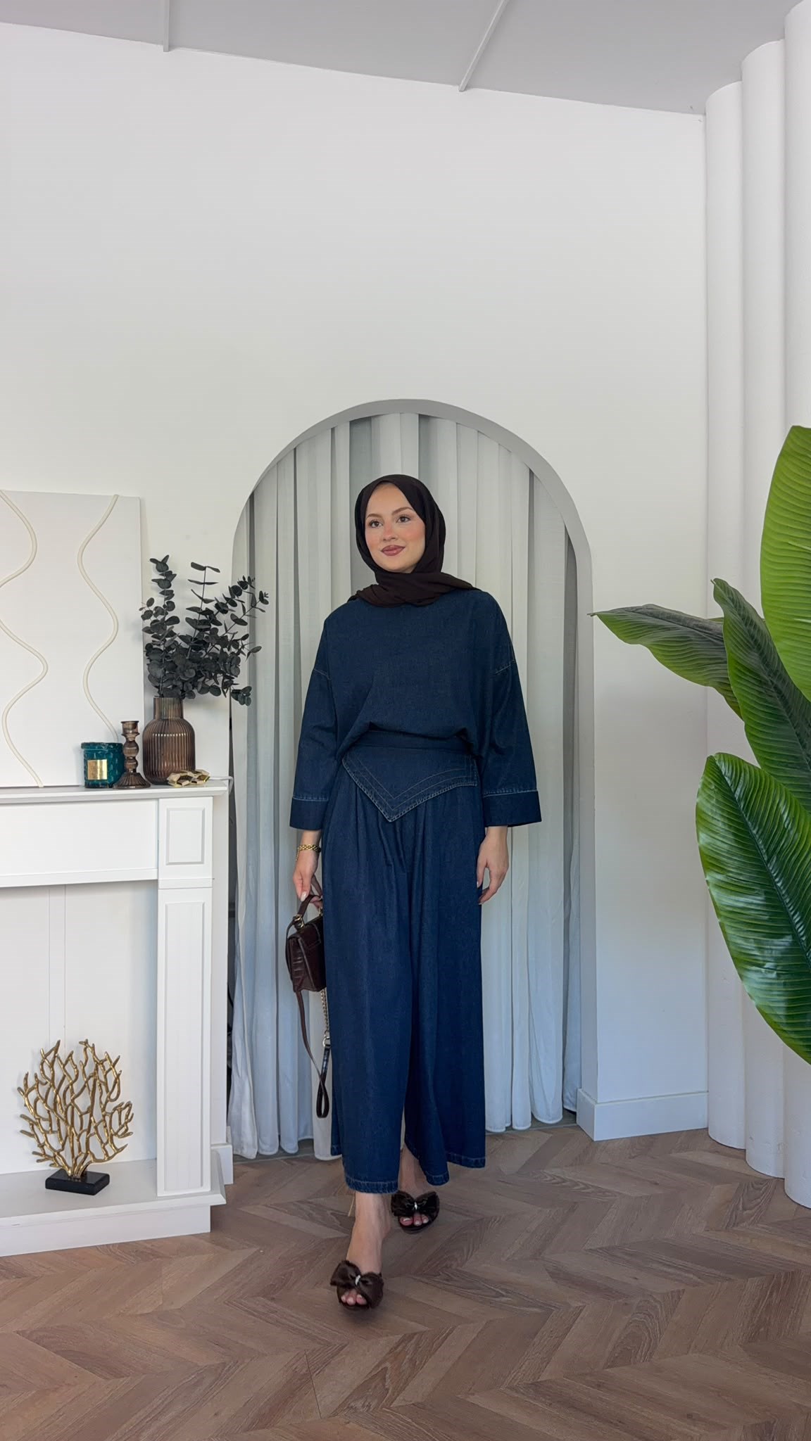 MEYSADESIGN PANTOLON TAKIM Şivas Denim Bol Pantolonlu Takım