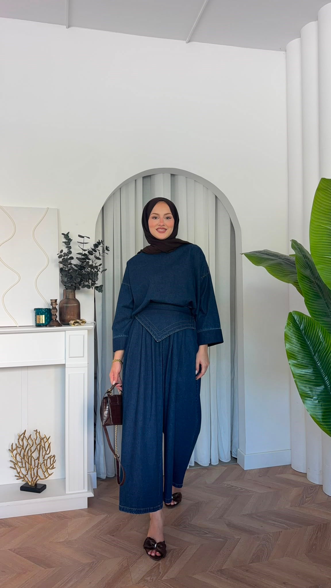 MEYSADESIGN PANTOLON TAKIM Şivas Denim Bol Pantolonlu Takım