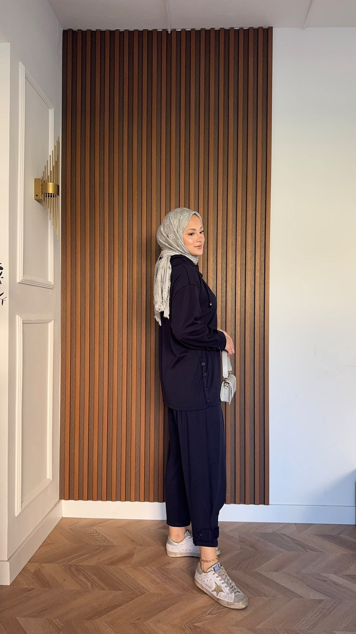 MEYSADESIGN PANTOLON TAKIM Soya Oysh İkili Takım Lacivert