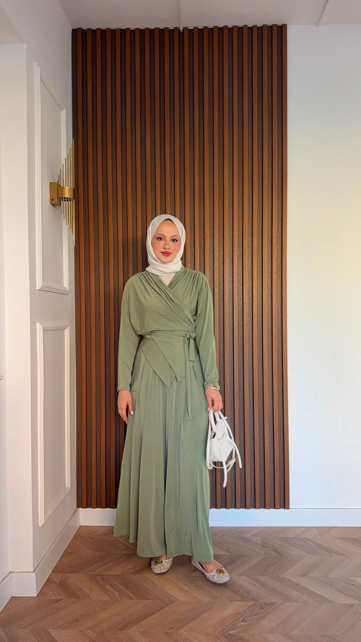 MEYSADESIGN PANTOLON TAKIM Şule Sandy İkili Takım Mint Yeşili
