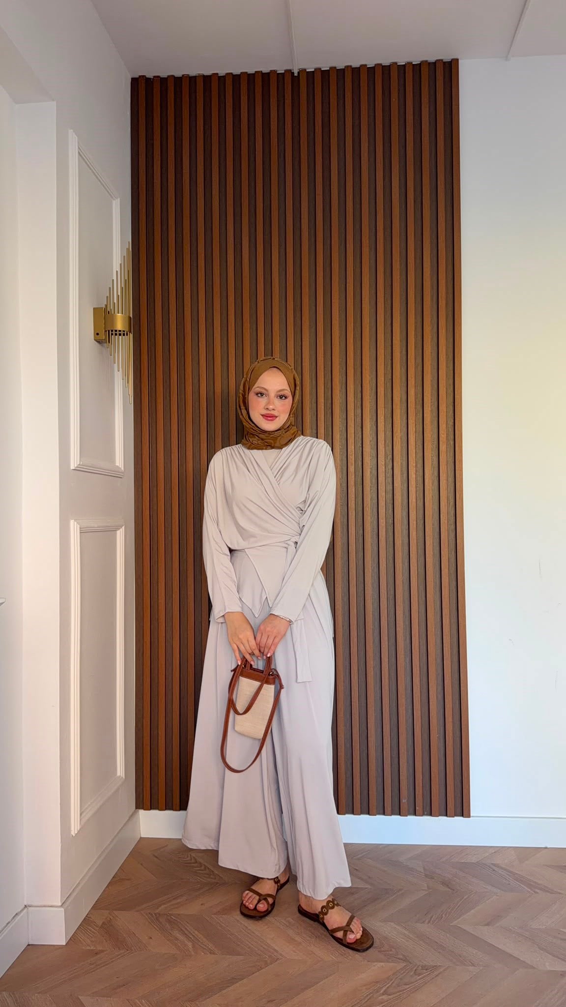 MEYSADESIGN PANTOLON TAKIM Şule Sandy İkili Takım Bej